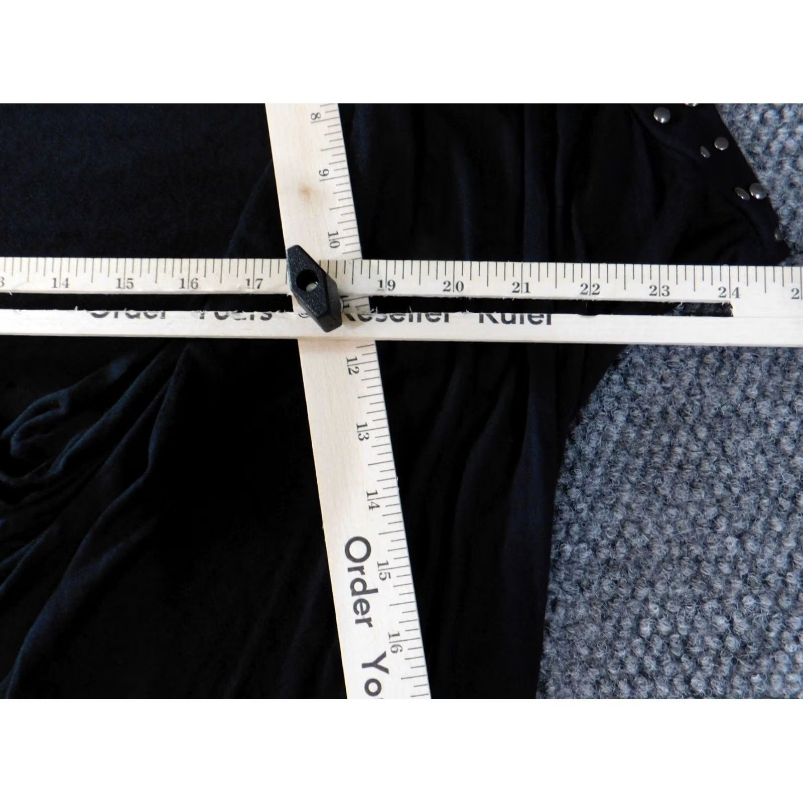 Express Express Blouse L Women Black Collared Sleeveless Pullover Rayon Casual Stretch Top Size L / US 10 / IT 46 - 6 Thumbnail