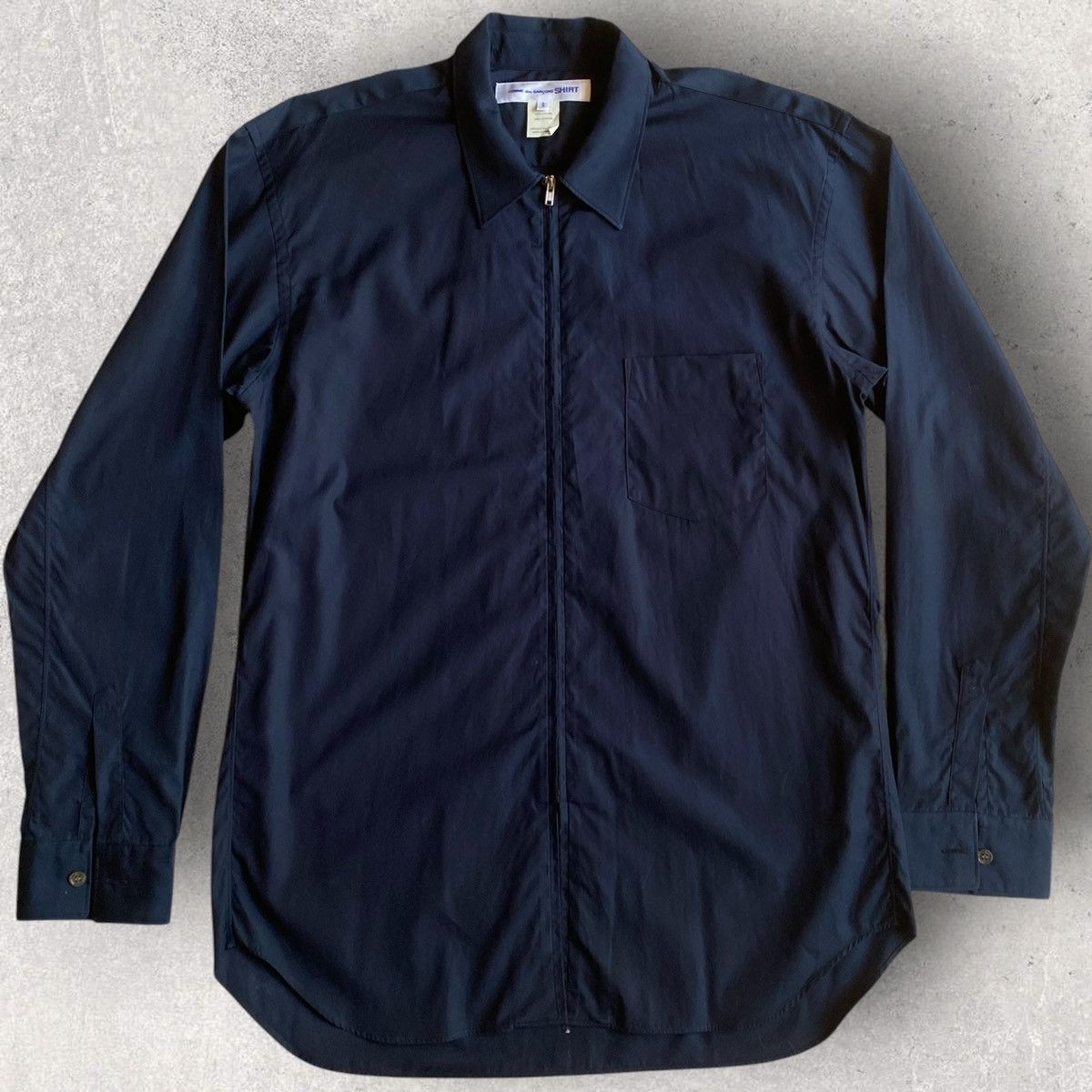 Comme des Garcons SHIRT CDG Shirt Zip Up Dark Navy Size US S / EU 44-46 / 1 - 1 Thumbnail