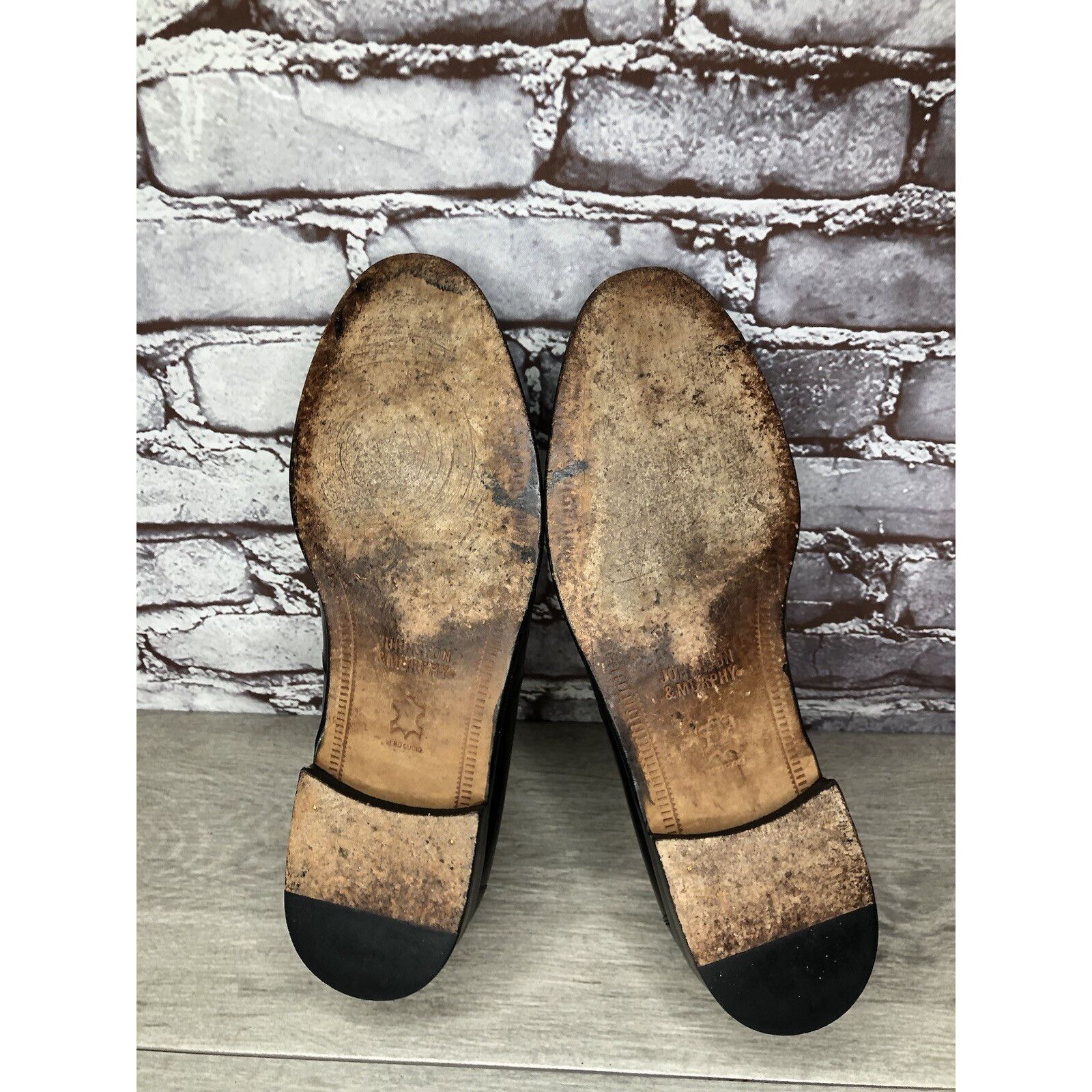 Johnston & Murphy Johnston & Murphy Black Leather Tassel Loafers Dress Shoes M Size US 11 / EU 44 - 16 Thumbnail