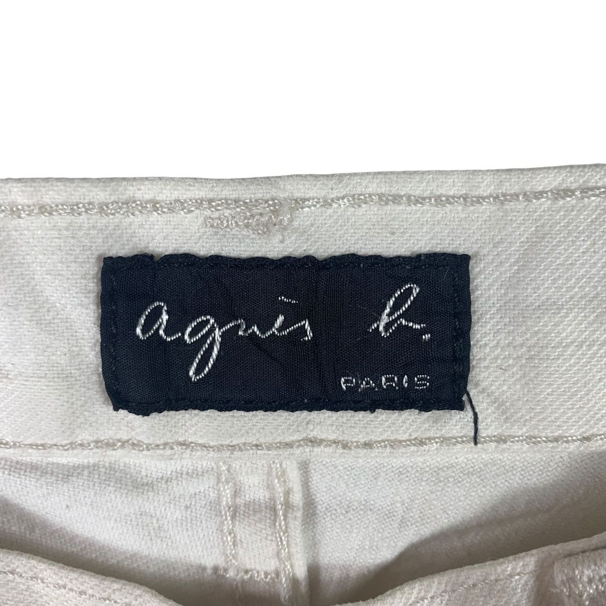 Designer × agnes b. Vintage AGNES B Paris white colour jeans Size 25" / US 0 / IT 36 - 3 Thumbnail