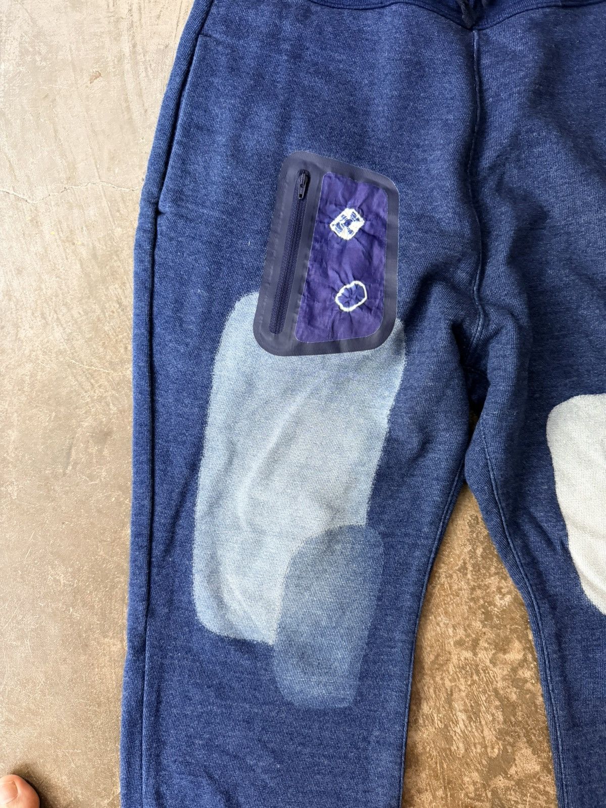 Kapital Kapital Indigo Sweatpants Comme des Garçons Blue Blue Japan Size US 34 / EU 50 - 2 Thumbnail