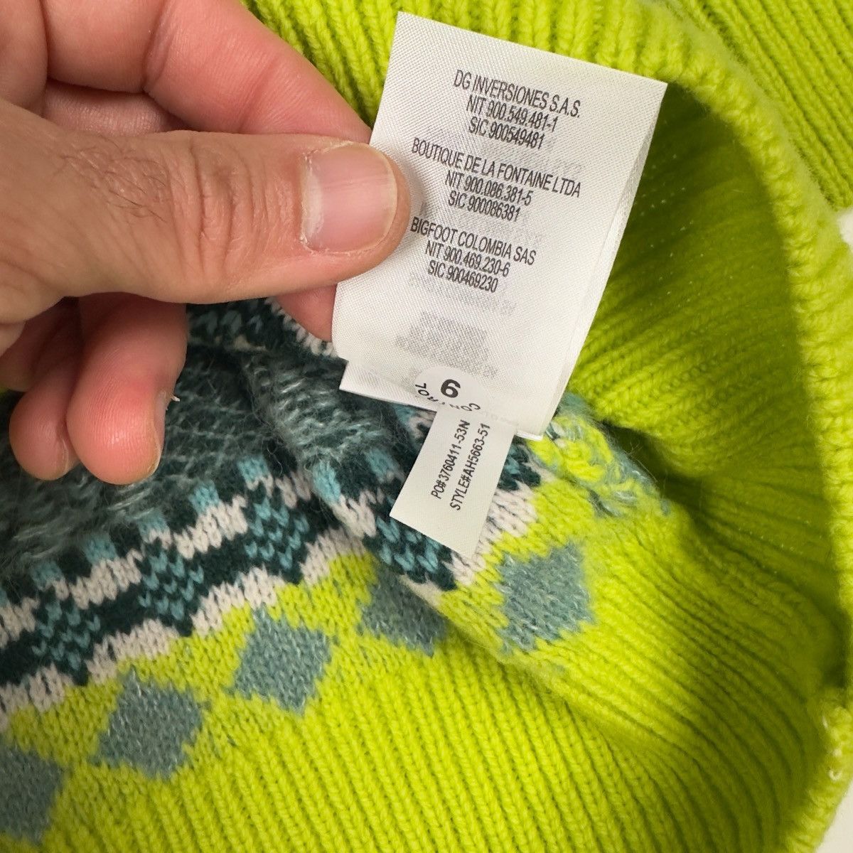 Lacoste Lacoste Fair Isle Sweater 2XL Wool Alpaca Knit Unisex NWT Size US XXL / EU 58 / 5 - 6 Thumbnail