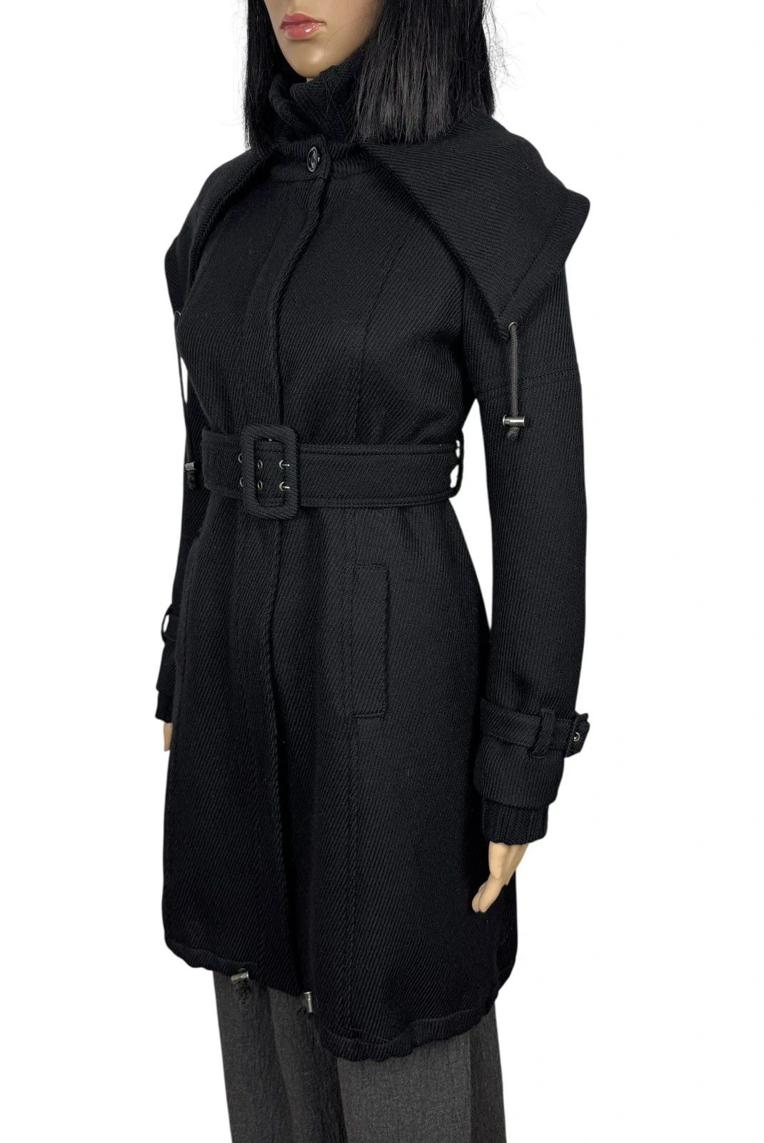 Max Mara Max Mara Wool Coat Belted Twill size UK6 US4 Size XS / US 0-2 / IT 36-38 - 5 Thumbnail