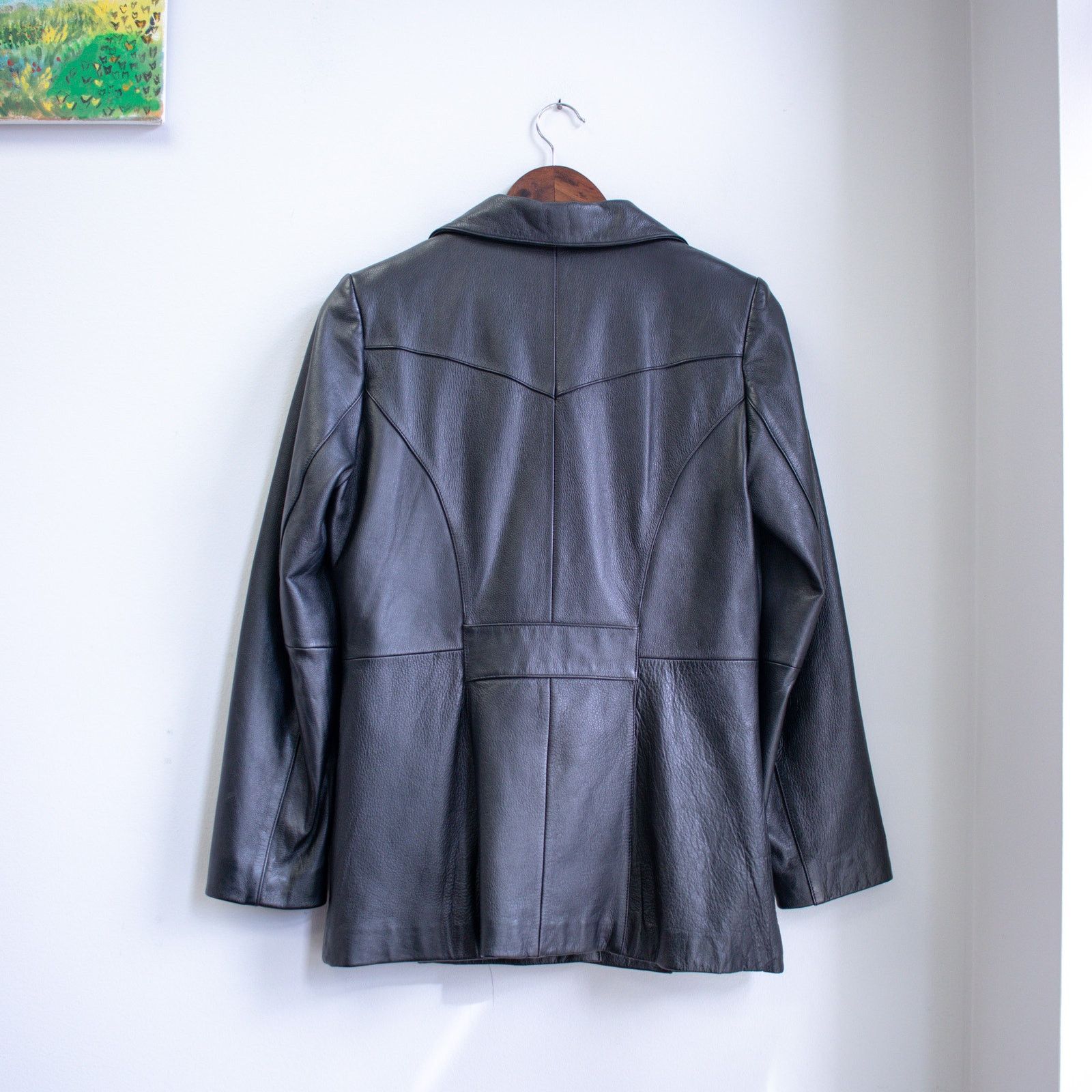 Wilsons Leather Wilsons Leather Sized Medium Black Genuine Leather Jacket Size M / US 6-8 / IT 42-44 - 3 Thumbnail