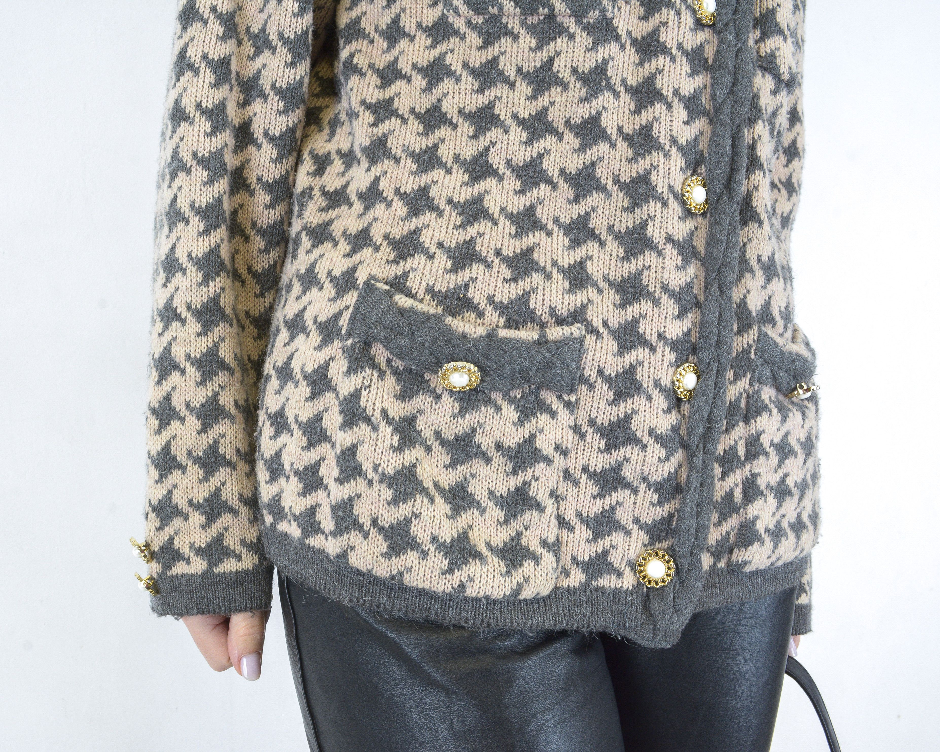 Prince × Vintage Hope And Glory Princess L Wool Cardigan Sweater Jacket Knit Size L / US 10 / IT 46 - 7 Thumbnail
