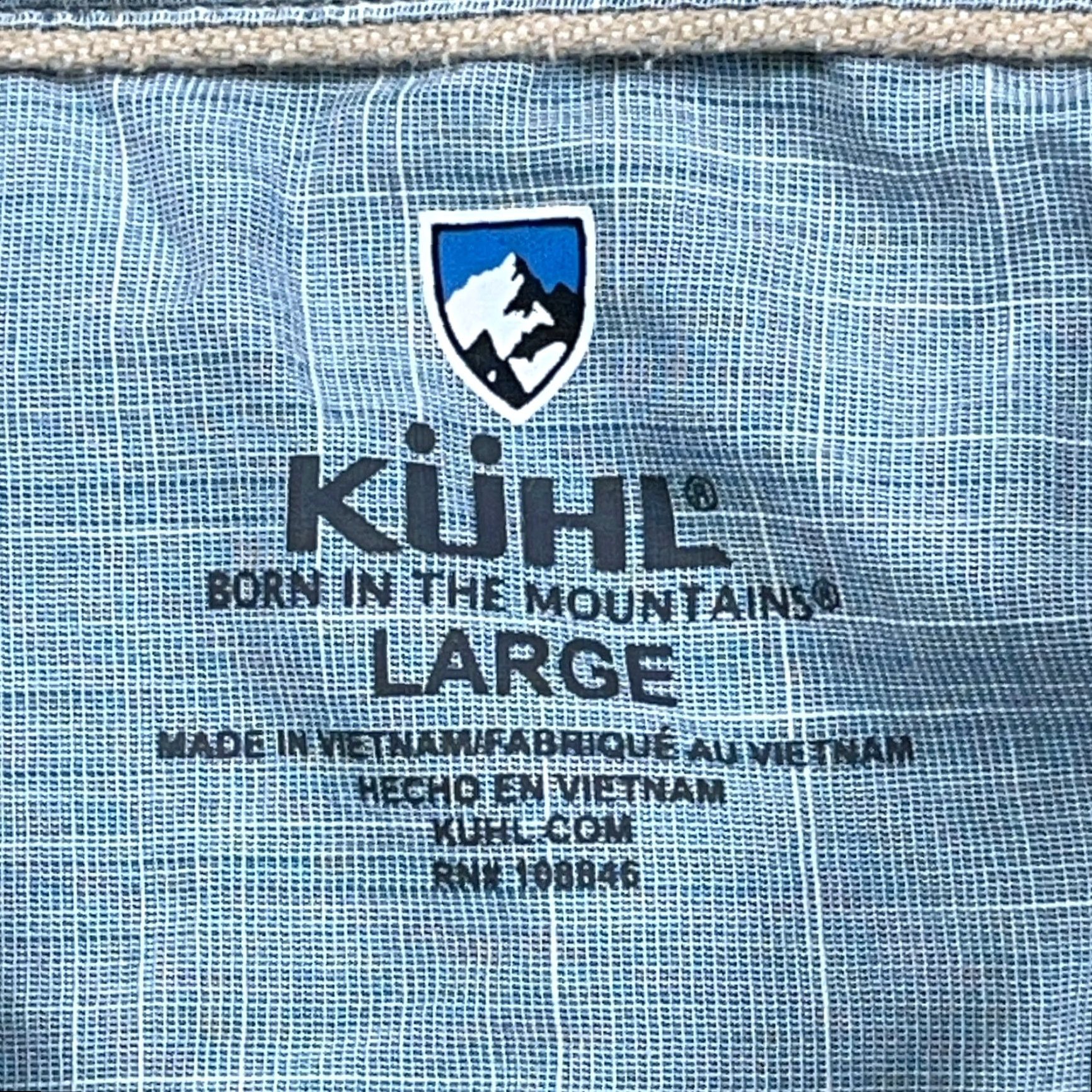 Vintage Kuhl Shirt Men Large Gray Button Up Camp Hiking Pockets Outdoor Adult Cotton Size US L / EU 52-54 / 3 - 3 Thumbnail