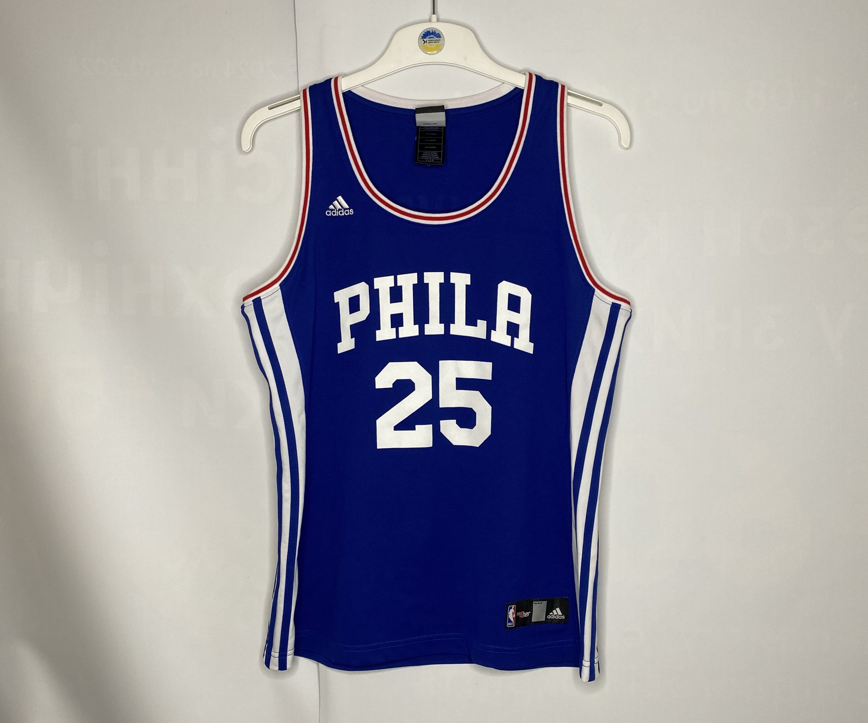 Adidas × NBA BEN SIMMONS #25 PHILADELPHIA NBA BASKETBALL JERSEY SHIRT Size US XS / EU 42 / 0 - 1 Thumbnail