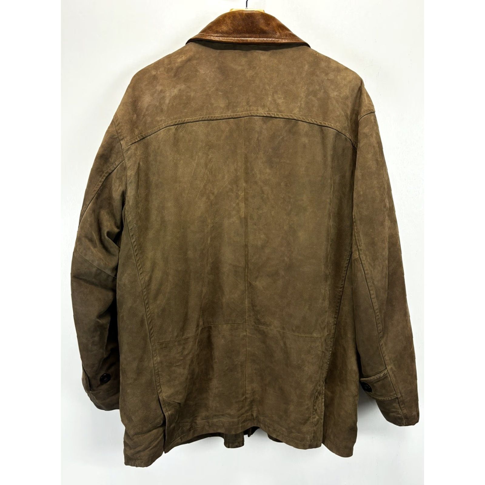 Vintage VINTAGE Sheepskin Coat Factory Leather Chore Coat Men 44 Brown USA Lined Mid-Length Heavy Size US S / EU 44-46 / 1 - 4 Thumbnail