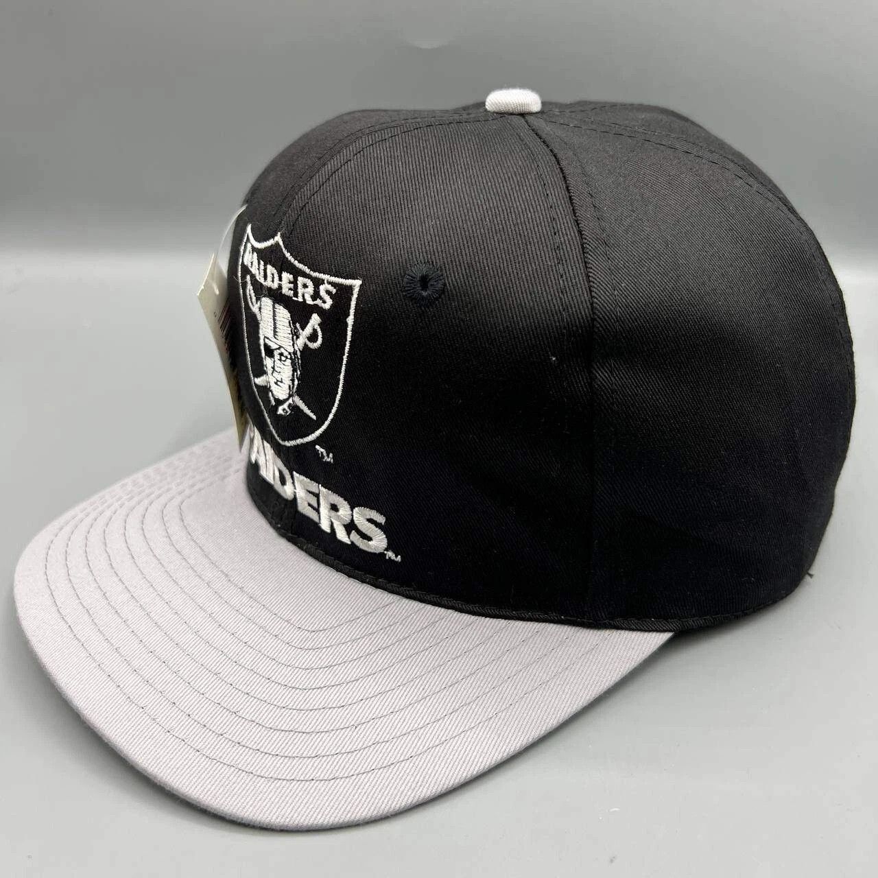 NFL × Vintage Las Vegas Raiders Hat Men Black NFL Eastport Snap Back Cap Size ONE SIZE - 6 Thumbnail