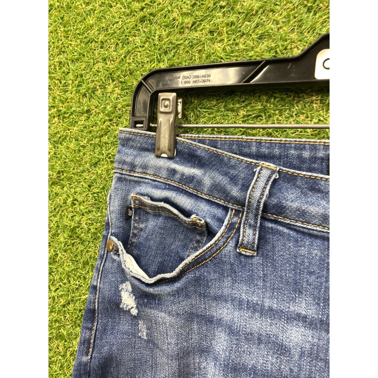 Vintage Judy Blue Jeans Womens Skinny 7/28 Buffalo Plaid Distressed Holes Stretch Denim Blue 28 Inseam 5-Pocket Logo Casual Mens? Size 28" / US 6 / IT 42 - 5 Thumbnail