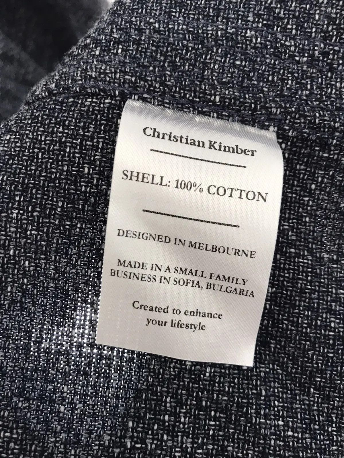 Christian Kimber Fitzroy Jacket - Blue Italian Cotton Basketweave Size US M / EU 48-50 / 2 - 7 Thumbnail