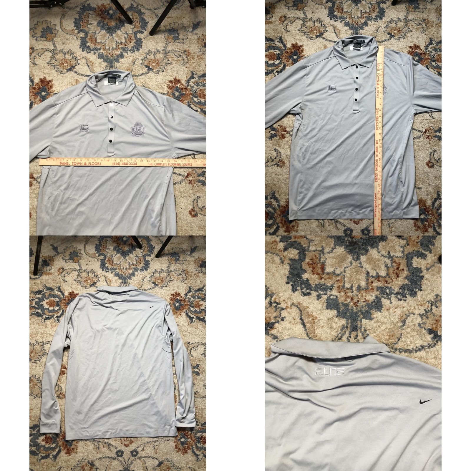 Nike Nike Tiger Woods Platinum Shirt Mens M Long Sleeve Golf Dri-Fit Size US M / EU 48-50 / 2 - 8 Thumbnail