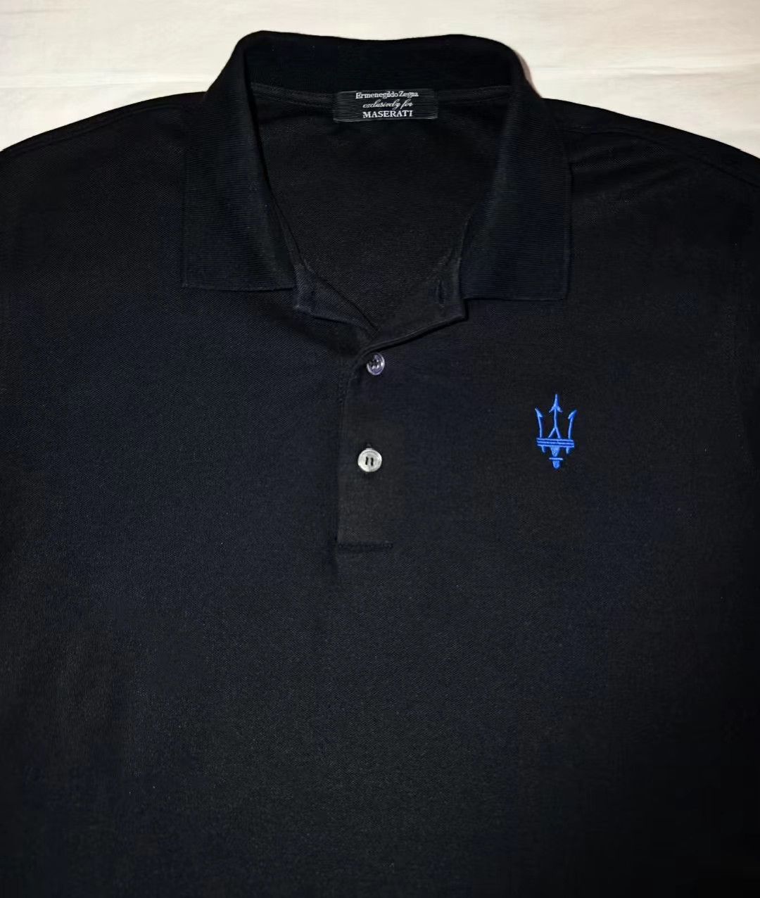 Ermenegildo Zegna Zegna x Maserati embroidered polo shirt Size US M / EU 48-50 / 2 - 3 Thumbnail