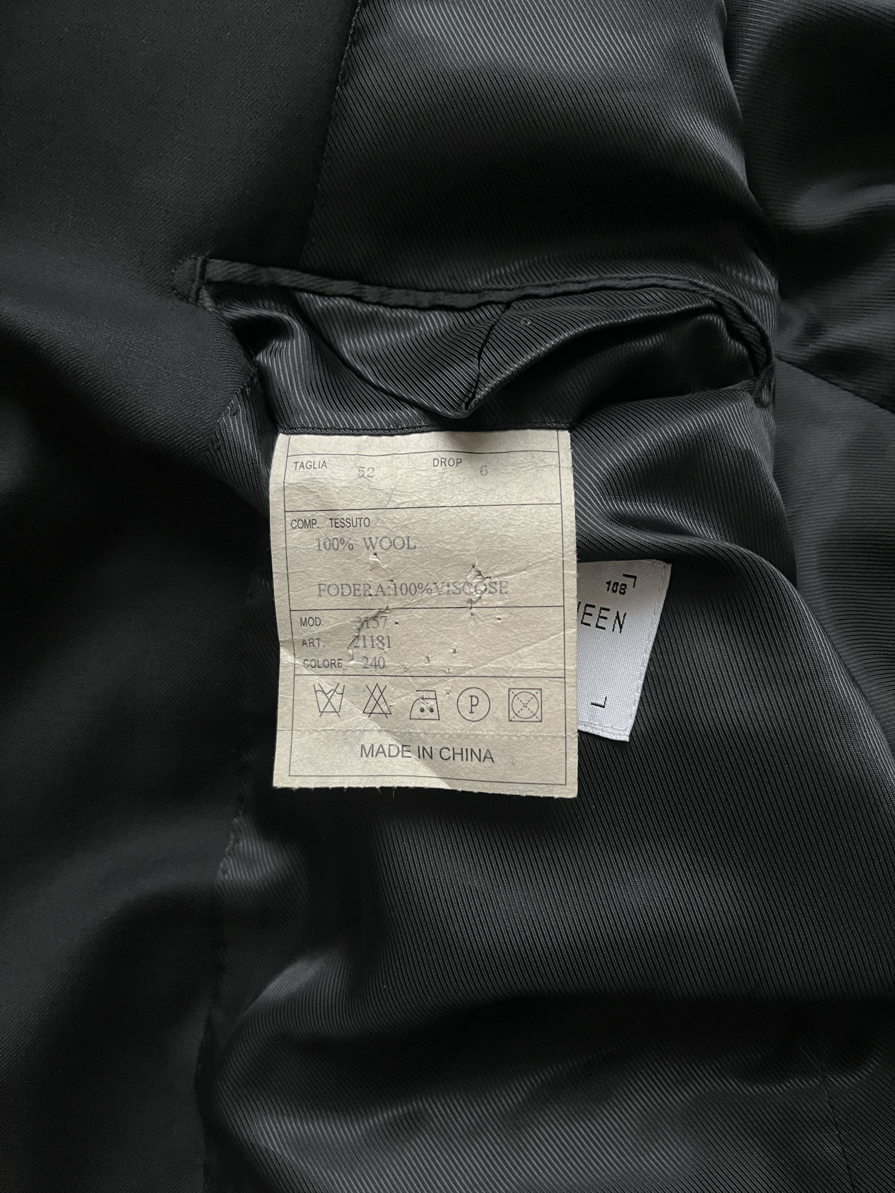 Alexander McQueen ⚡️QUICK SALE⚡️1996 Alexander McQueen Black Blazer Jacket Size US L / EU 52-54 / 3 - 5 Thumbnail