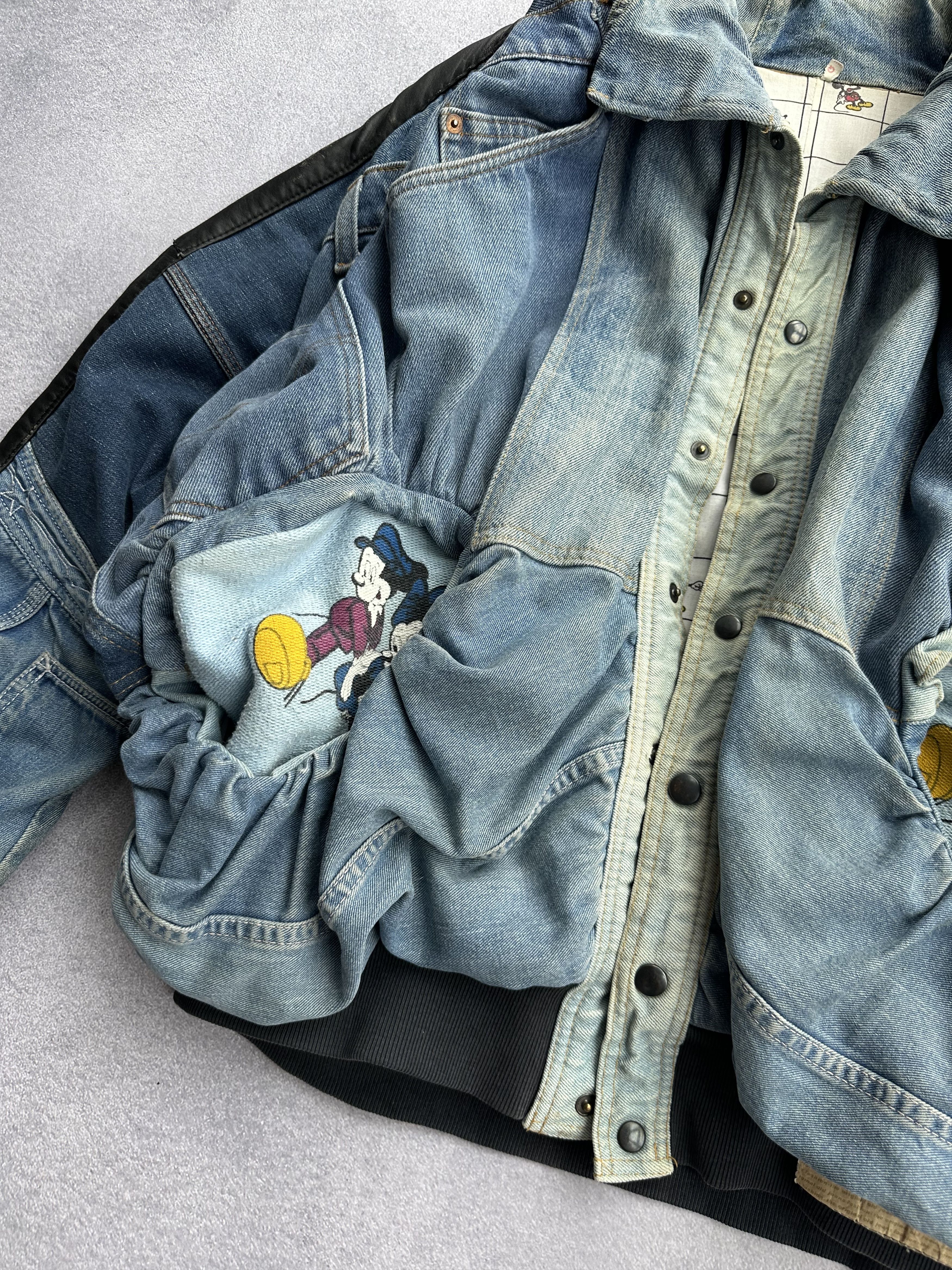 Disney × Undercover Disney DonaldDuck 90s PatchWork Levi’s Denim Handmade Jacket Size US L / EU 52-54 / 3 - 12 Thumbnail