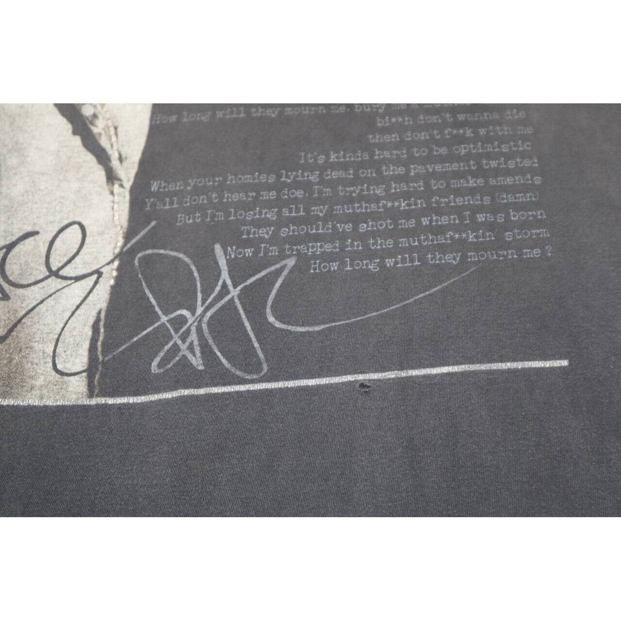 Vintage VTG 90s Y2K Tupac Shakur Memorial BLACK Shirt Hip Hop 3XL Size US XXL / EU 58 / 5 - 8 Thumbnail