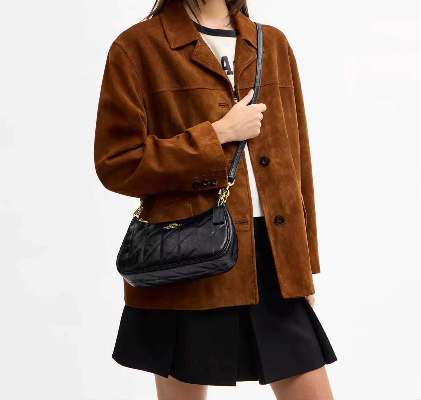 Coach NWT Coach Teri Shoulder Bag With Quilting CDY83 Size ONE SIZE - 10 Thumbnail