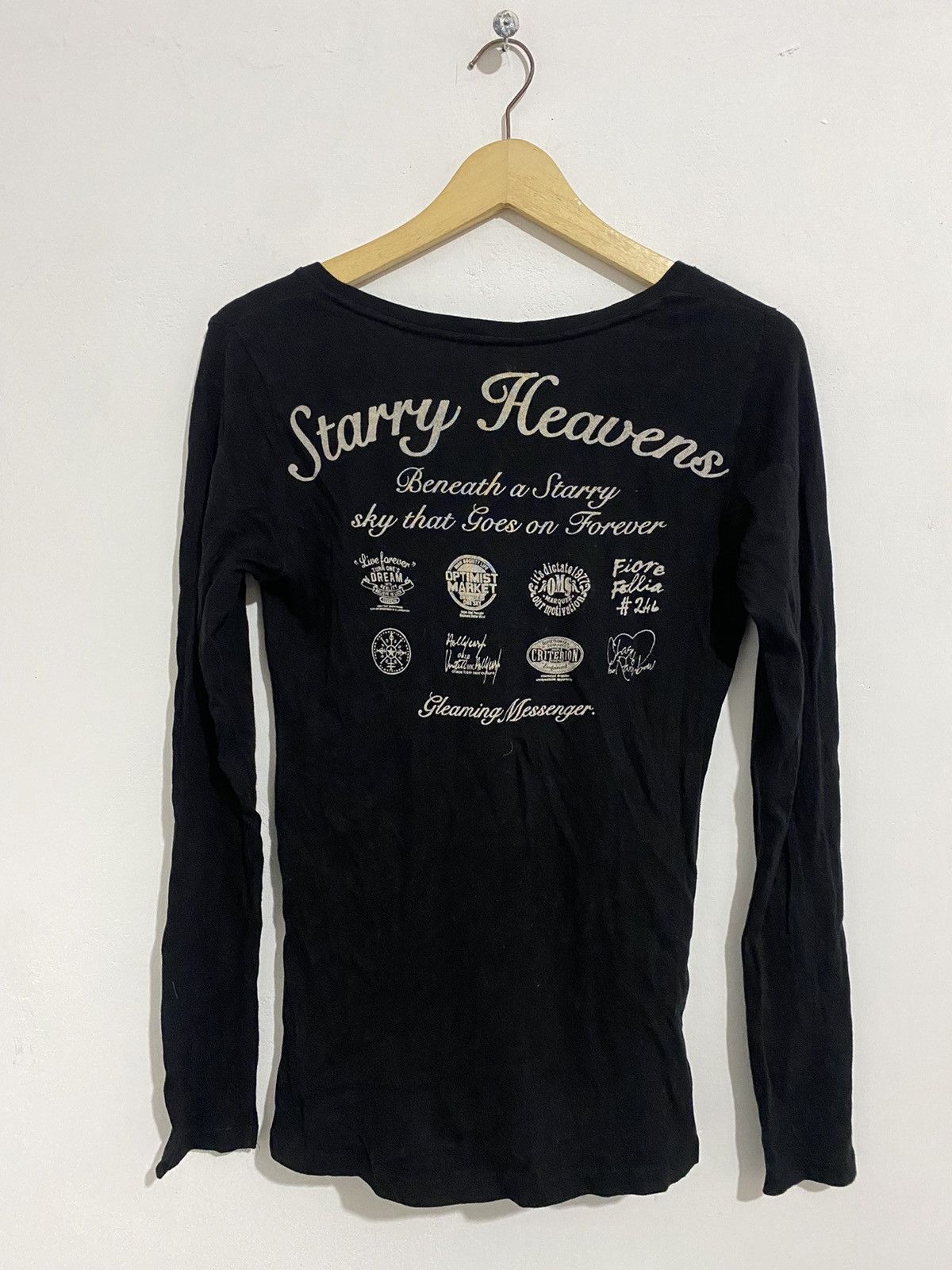 If Six Was Nine 🖤BLACFRIDAY🖤Longsleeve Poem Starry Heavens Kmrii Styled Size US M / EU 48-50 / 2 - 1 Thumbnail