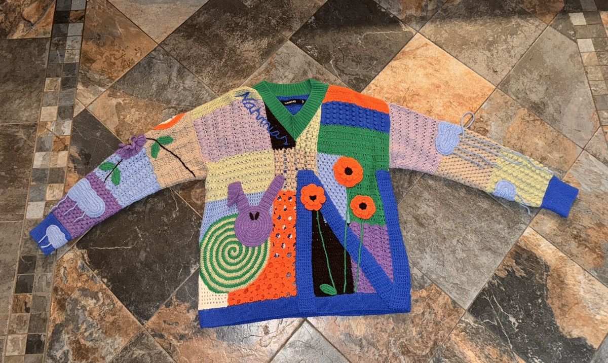 Nahmias Nahmias 420 Quilt Sweater Size US M / EU 48-50 / 2 - 2 Thumbnail