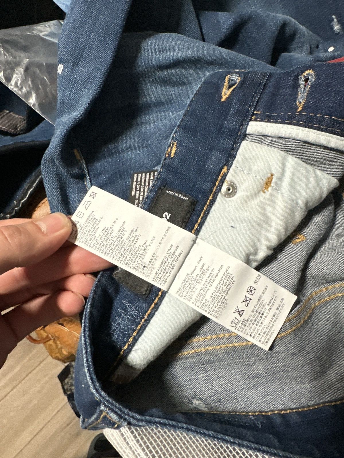 Dsquared2 DSquared2 Denim Painters Jeans Size US 32 / EU 48 - 13 Thumbnail