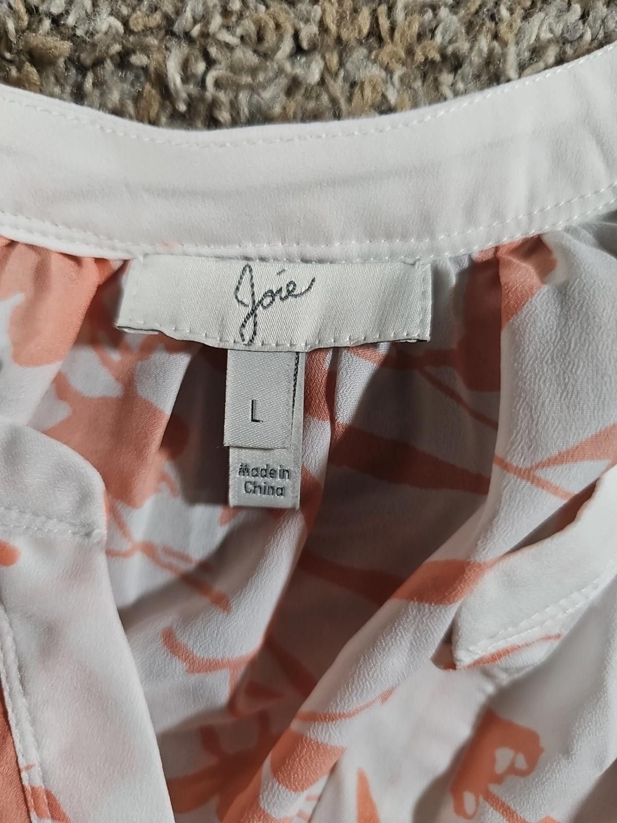 Jones New York Jore Joie Blouse L White Floral Size L / US 10 / IT 46 - 3 Thumbnail
