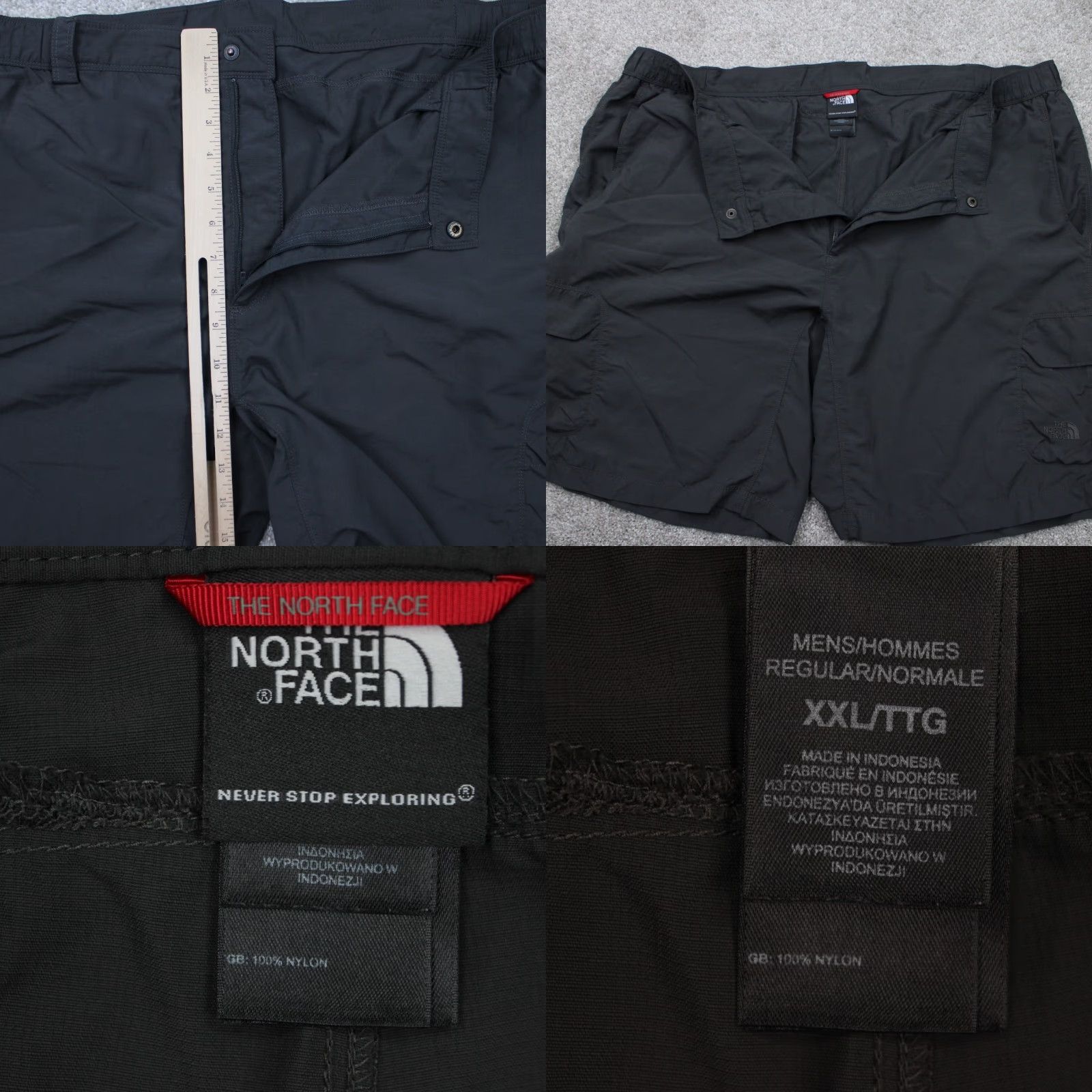 The North Face The North Face The North Face Ajdm Horizon Peak Shorts Mens 2XL XXL Gray Cargo Nylon 10" Inseam Size US 39 - 8 Thumbnail