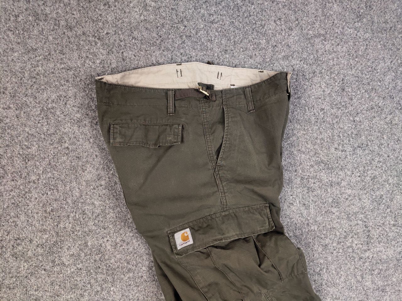 Carhartt Vintage 90's Carhartt aviation Ripstop Green Cargo Pants Size US 31 - 13 Thumbnail