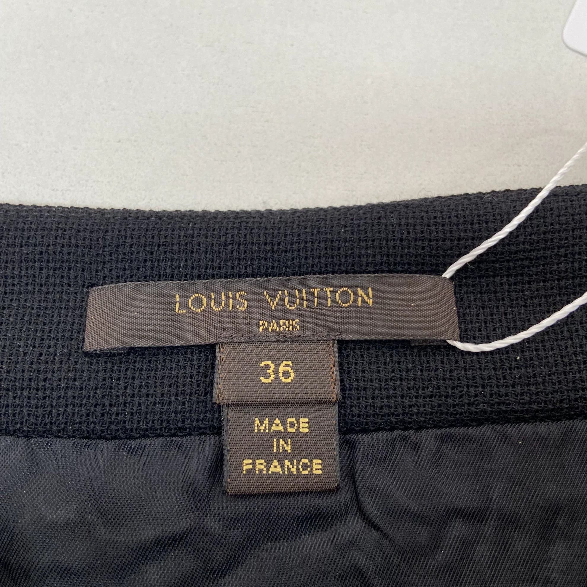 Louis Vuitton Louis Vuitton colorblocked leather skirt women's36 Size 26" / US 2 / IT 38 - 6 Thumbnail