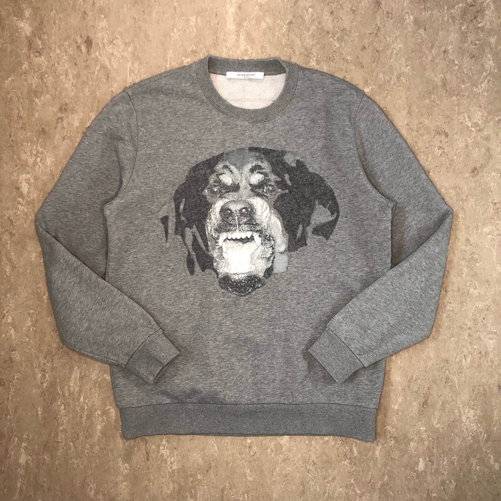 image of Givenchy Rottweiler Sweatshirt in Grey, Men's (Size Small)