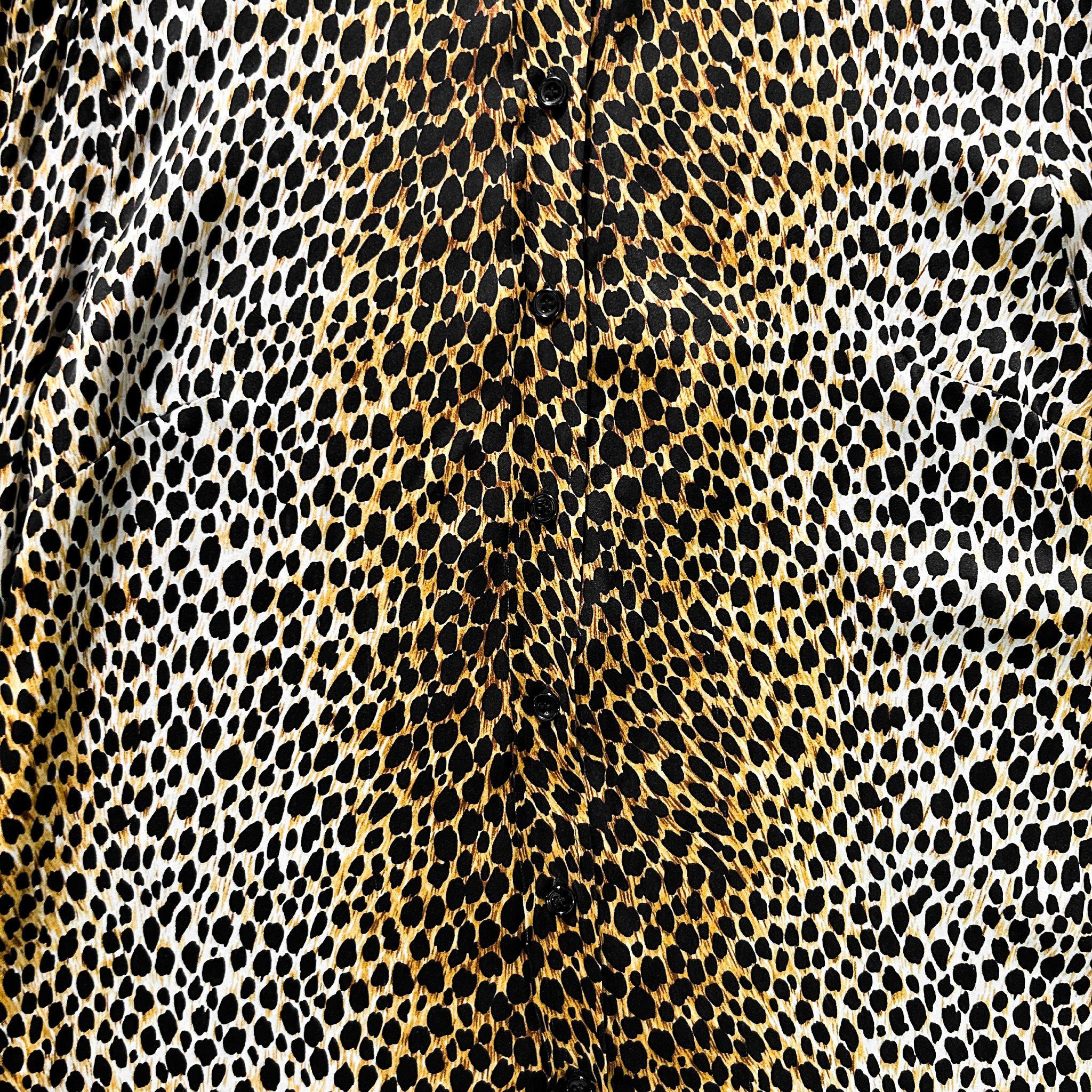 Dolce & Gabbana Dolce & Gabbana Leopard Cheetah Print Shirt Size US M / EU 48-50 / 2 - 3 Thumbnail