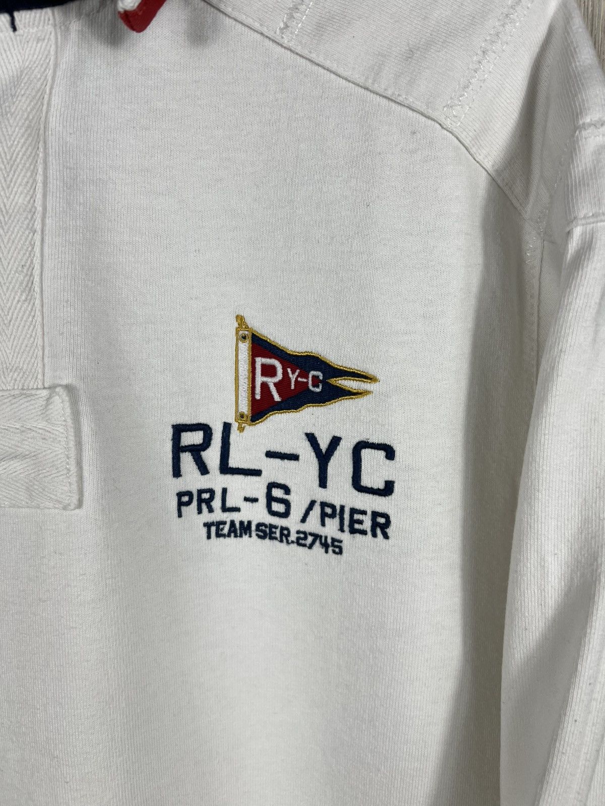 Polo Ralph Lauren Vintage 90s Polo by Ralph Lauren yachting polo long sleeve Size US L / EU 52-54 / 3 - 9 Thumbnail