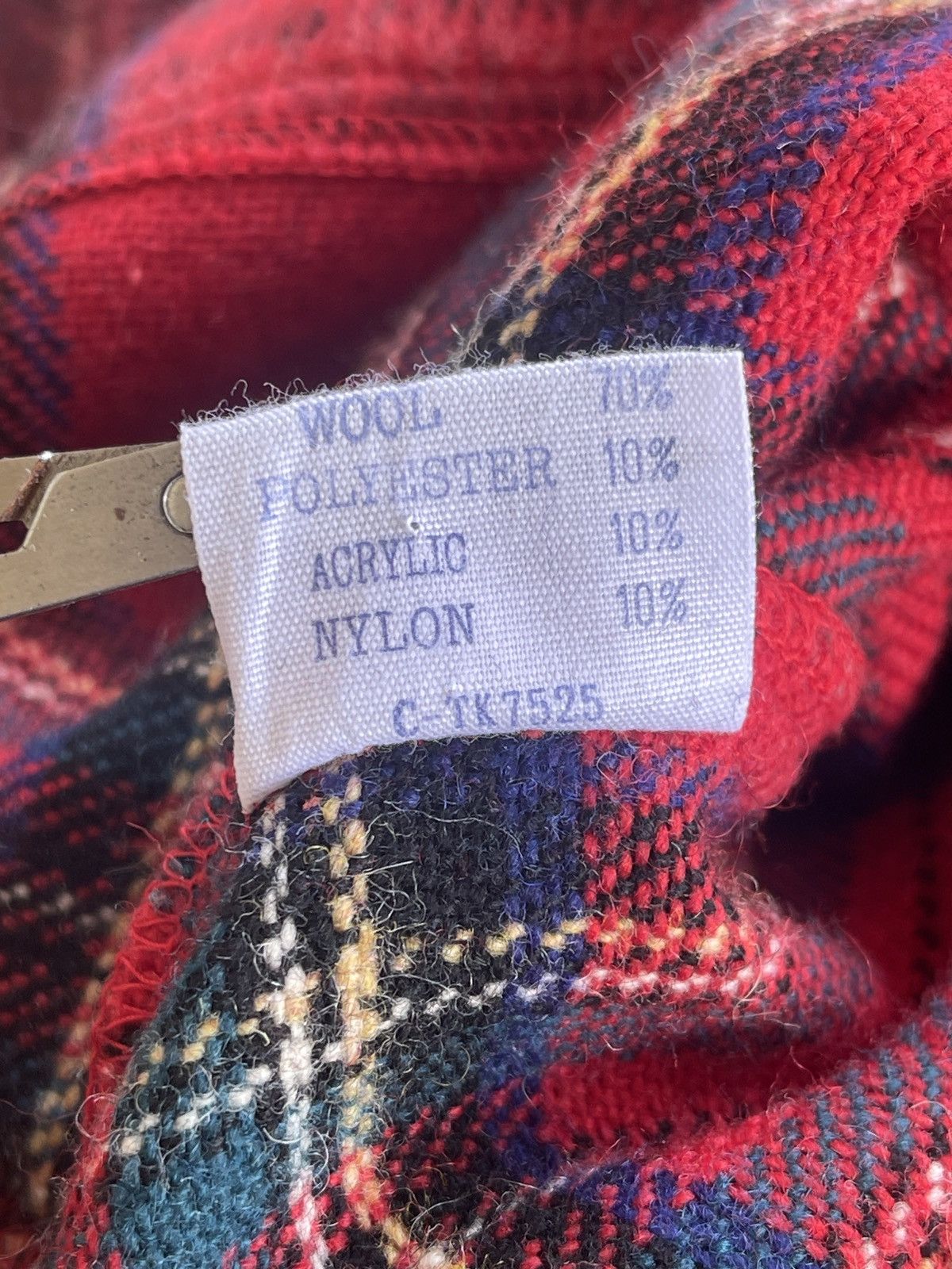 Vintage DEPT LOVE LGB Punk Rave Wool Plaid Hooded Size US L / EU 52-54 / 3 - 13 Thumbnail
