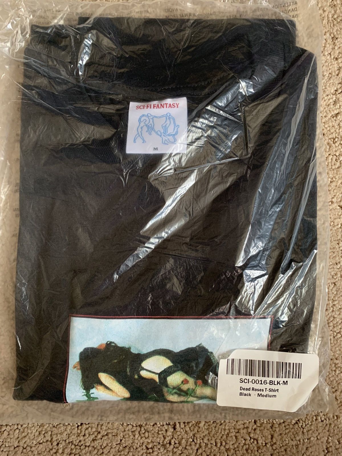 Sci-Fi Fantasy Sci Fi Fantasy Skateboards Dead Roses Tee Size M Black New Size US M / EU 48-50 / 2 - 1 Thumbnail