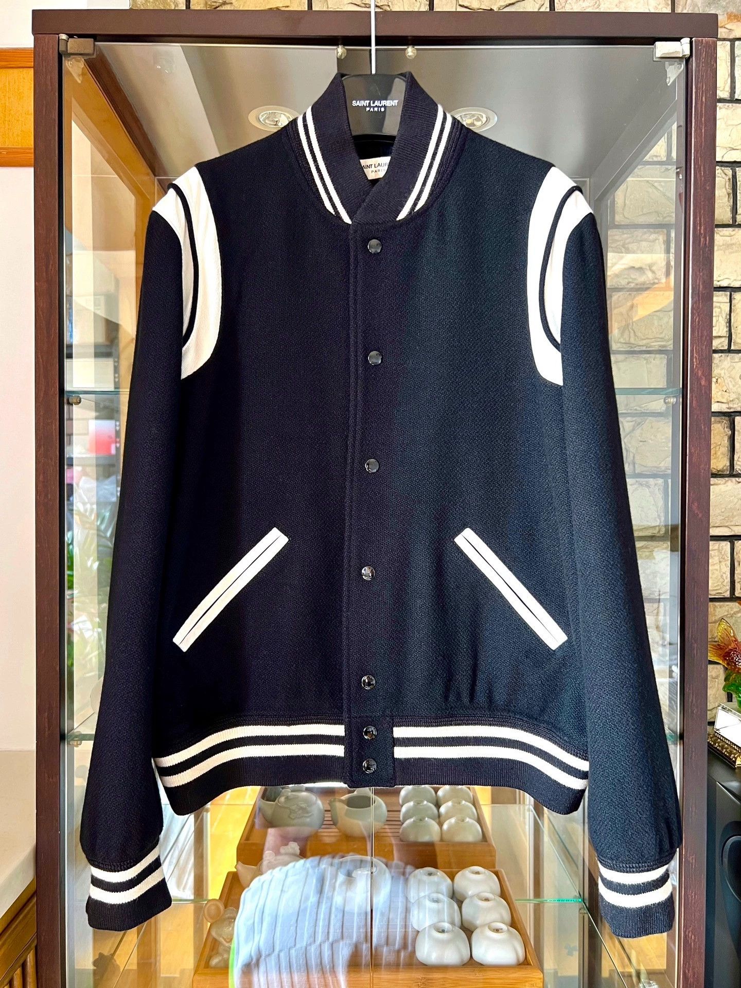 Saint Laurent Paris Saint Laurent Paris Classic baseball jacket Size US L / EU 52-54 / 3 - 1 Thumbnail