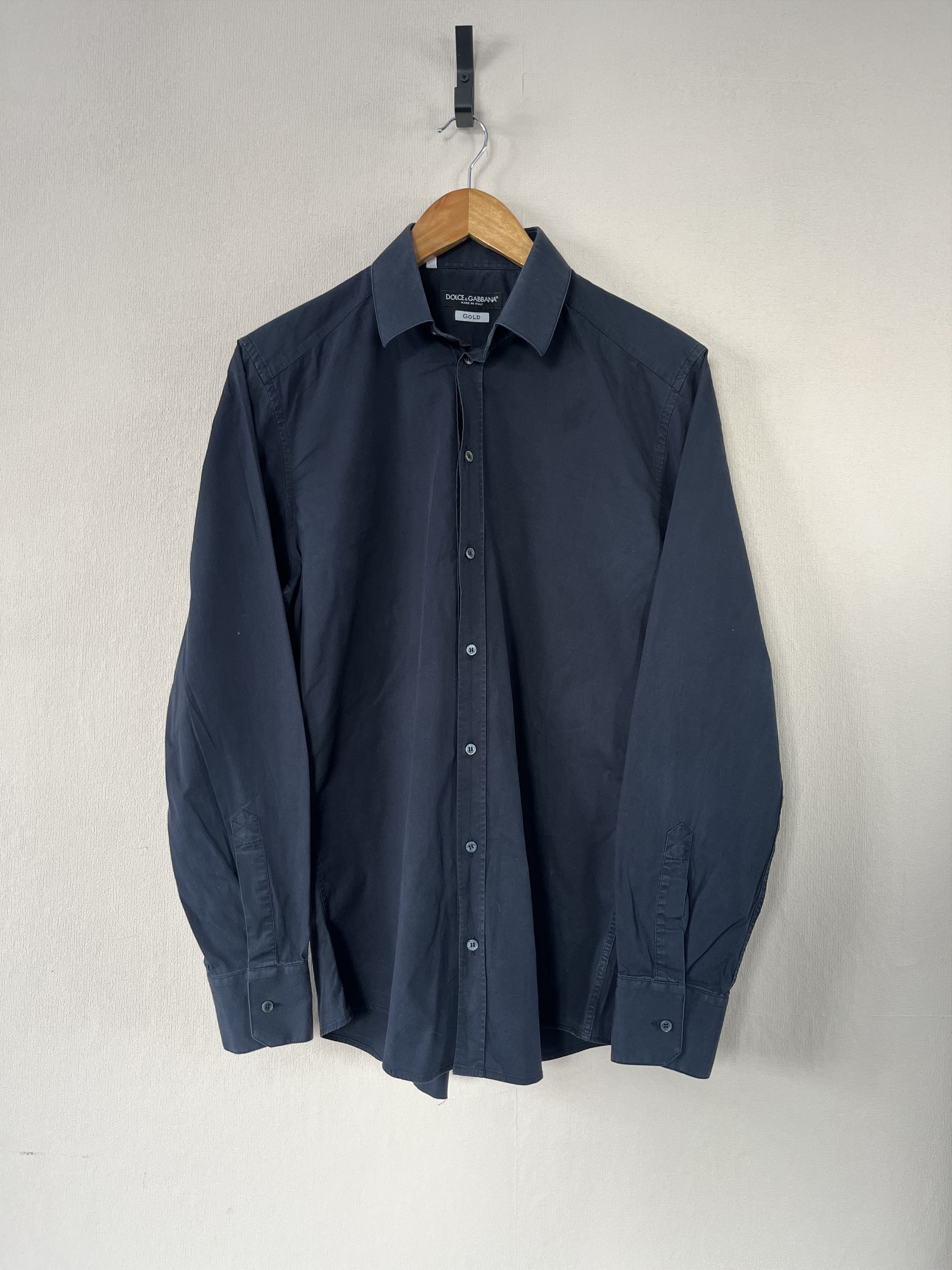 Dolce & Gabbana Dolce Gabbana Gold Black Formal Shirt Button Size 15.5/39 Size US S / EU 44-46 / 1 - 1 Thumbnail