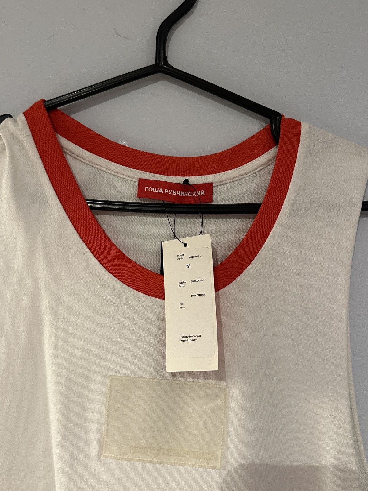 Gosha Rubchinskiy Gosha Rubchinskiy Tanktop White Size US M / EU 48-50 / 2 - 2 Thumbnail