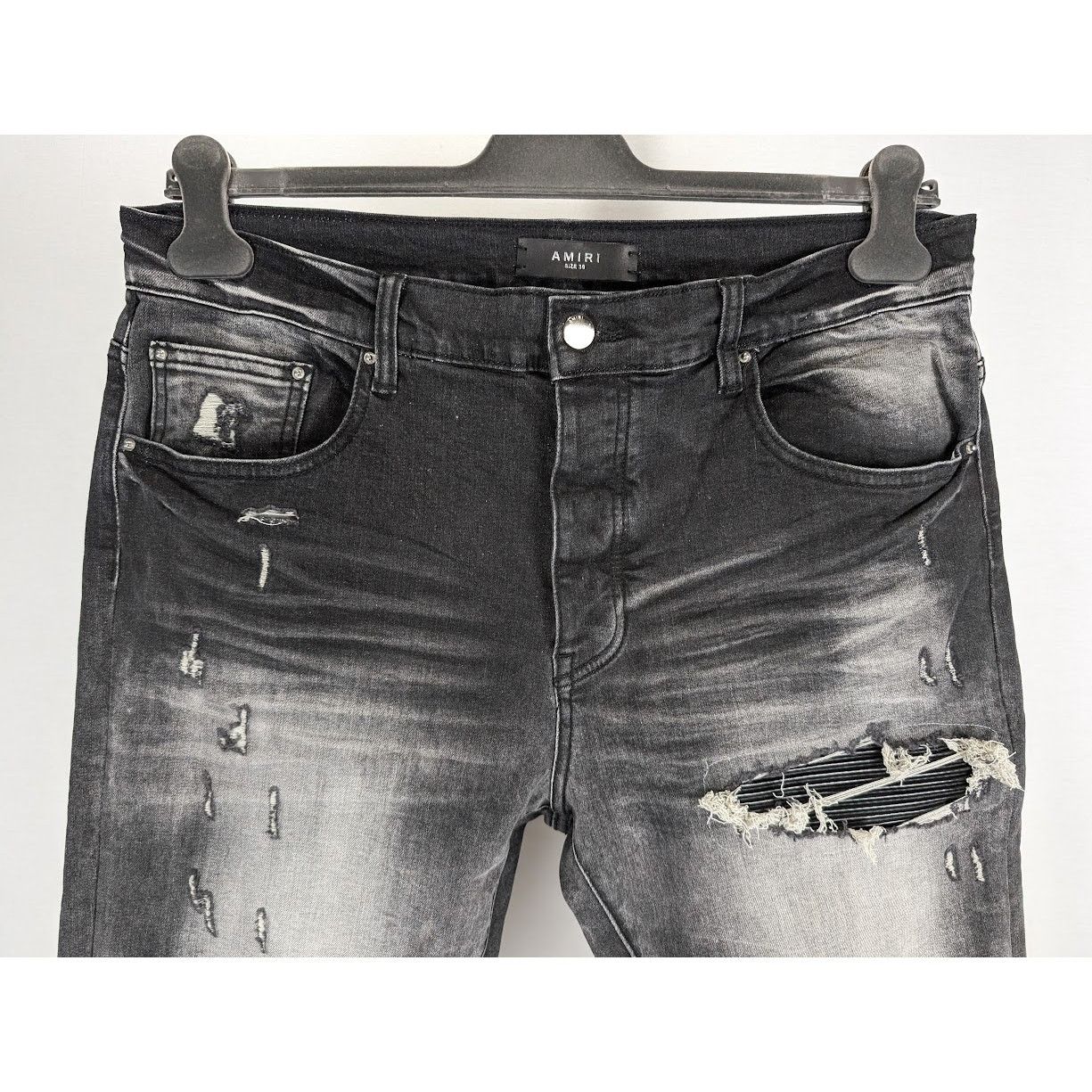 Amiri o1rshd1 MX1 Bandana Jeans in Black Size US 36 / EU 52 - 11 Thumbnail