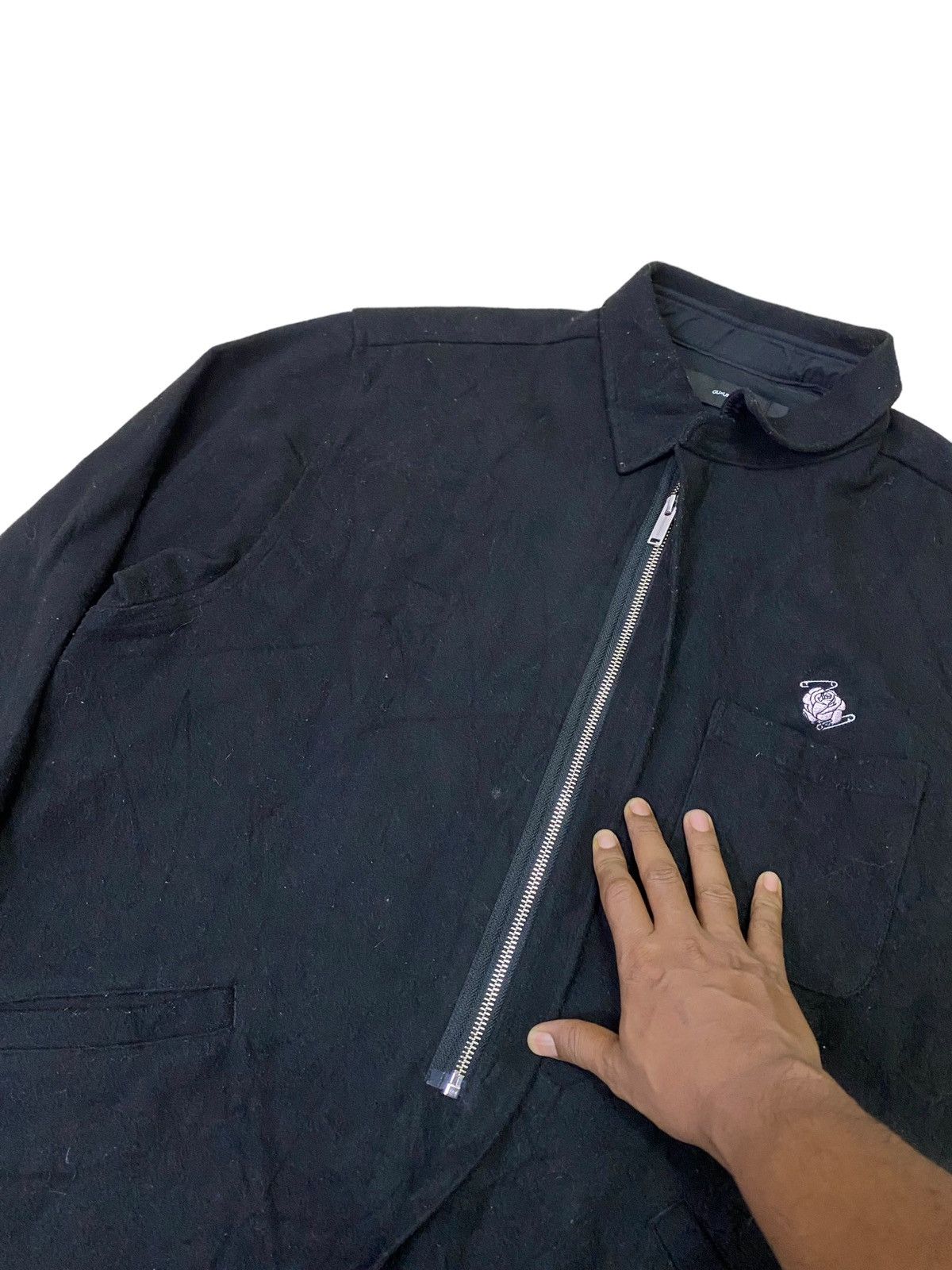 GU × Undercover 💥Undercover gu Knit Melton Long Shirt Size US L / EU 52-54 / 3 - 2 Thumbnail