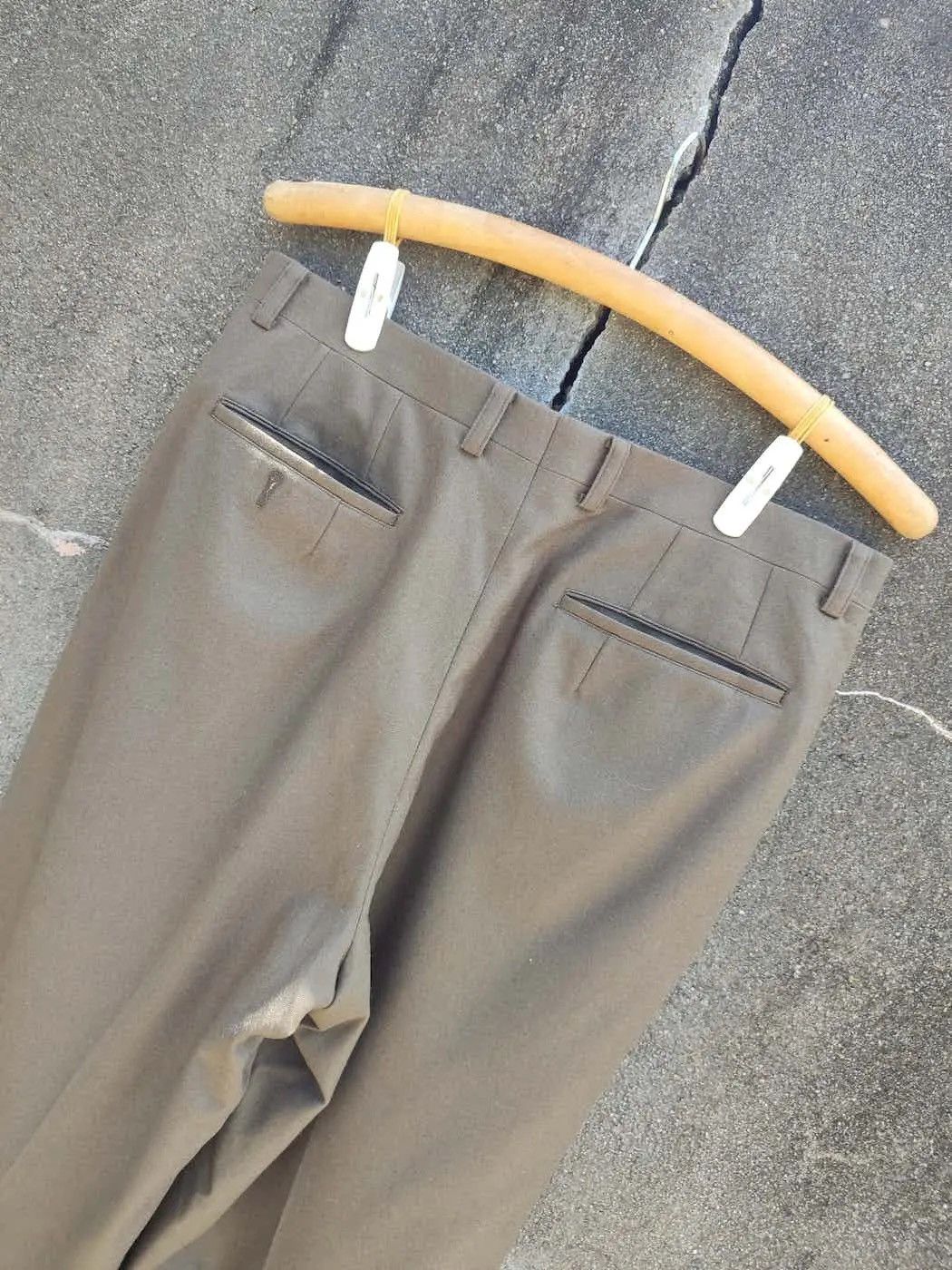 Givenchy × Vintage Vintage Monsieur Givenchy Pleated Wool Trousers Size US 34 / EU 50 - 8 Thumbnail