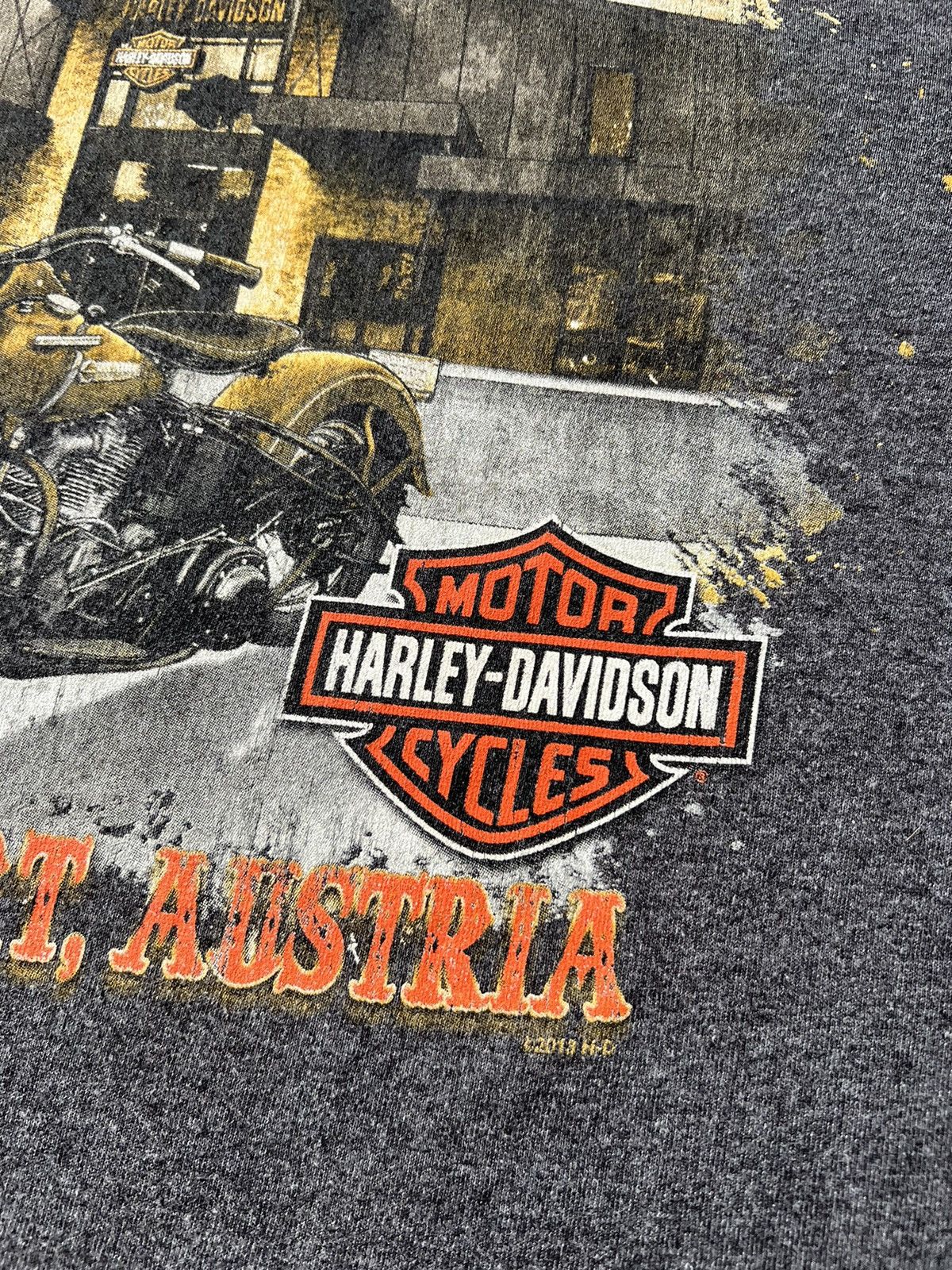 Harley Davidson Vintage 2013 Harley Davidson Austria Long Sleeve T-shirt Size US M / EU 48-50 / 2 - 14 Thumbnail
