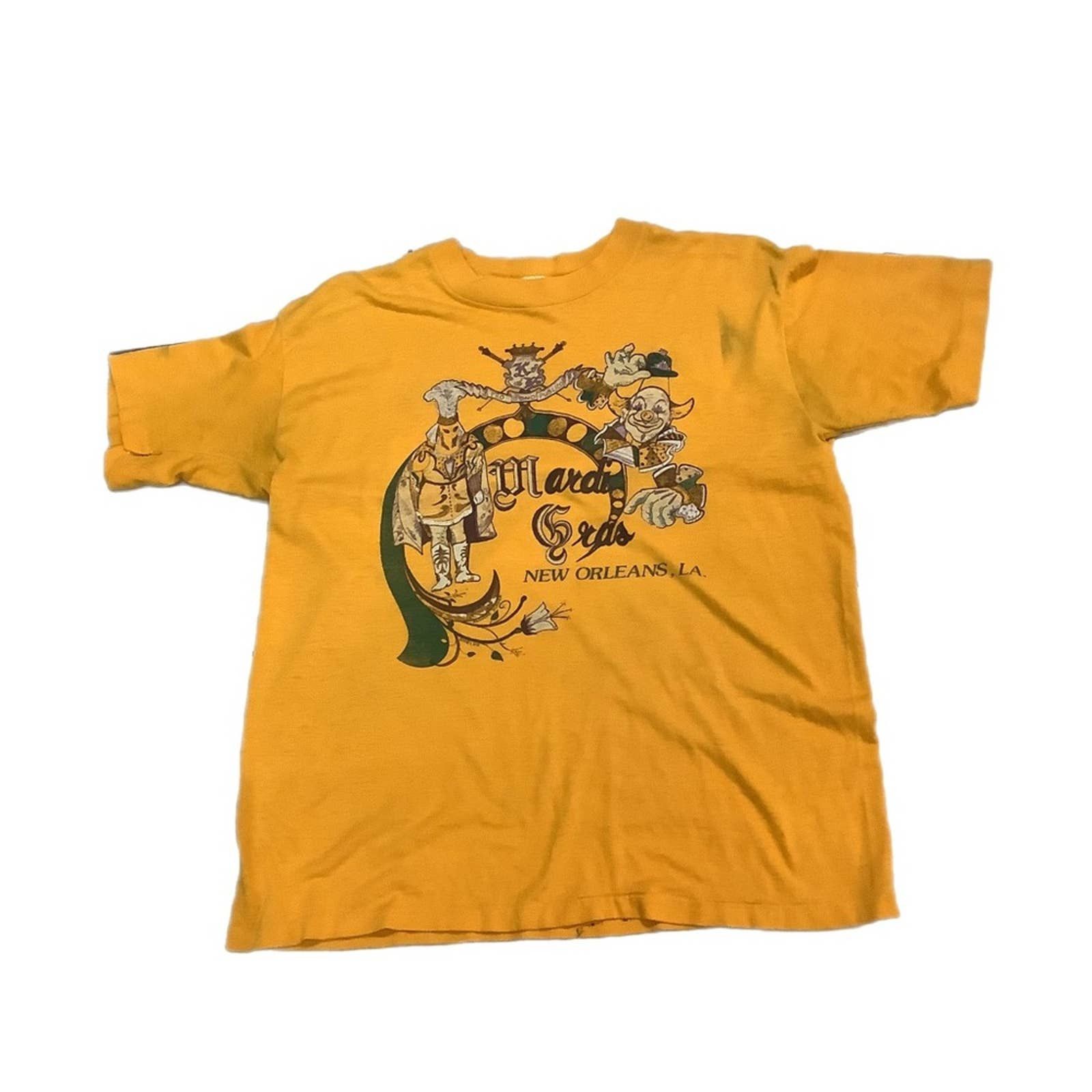 Mardi Gras Creations French Terry Adult Vintage MAMBO Shirt - Off-White