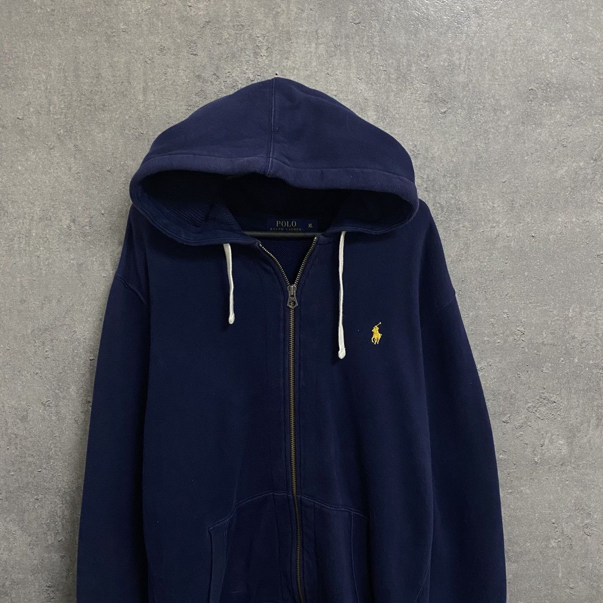 Polo Ralph Lauren Vintage Polo Ralph Lauren Zip Up Hoodie Navy Blue Size US XL / EU 56 / 4 - 4 Thumbnail