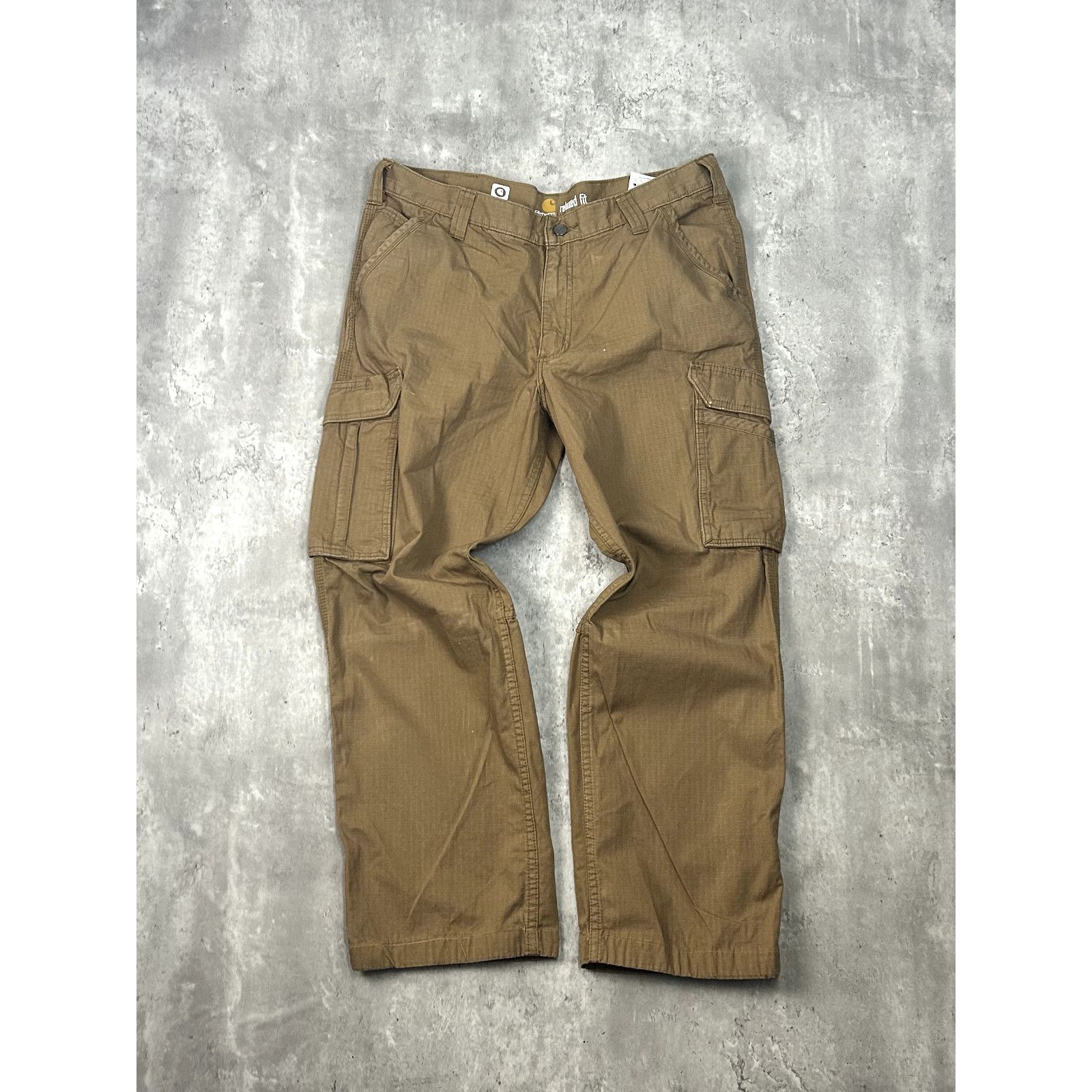 Carhartt Carhartt Ripstop Canvas Workwear Cargo Pants Size 37 Beige Size US 37 - 1 Thumbnail