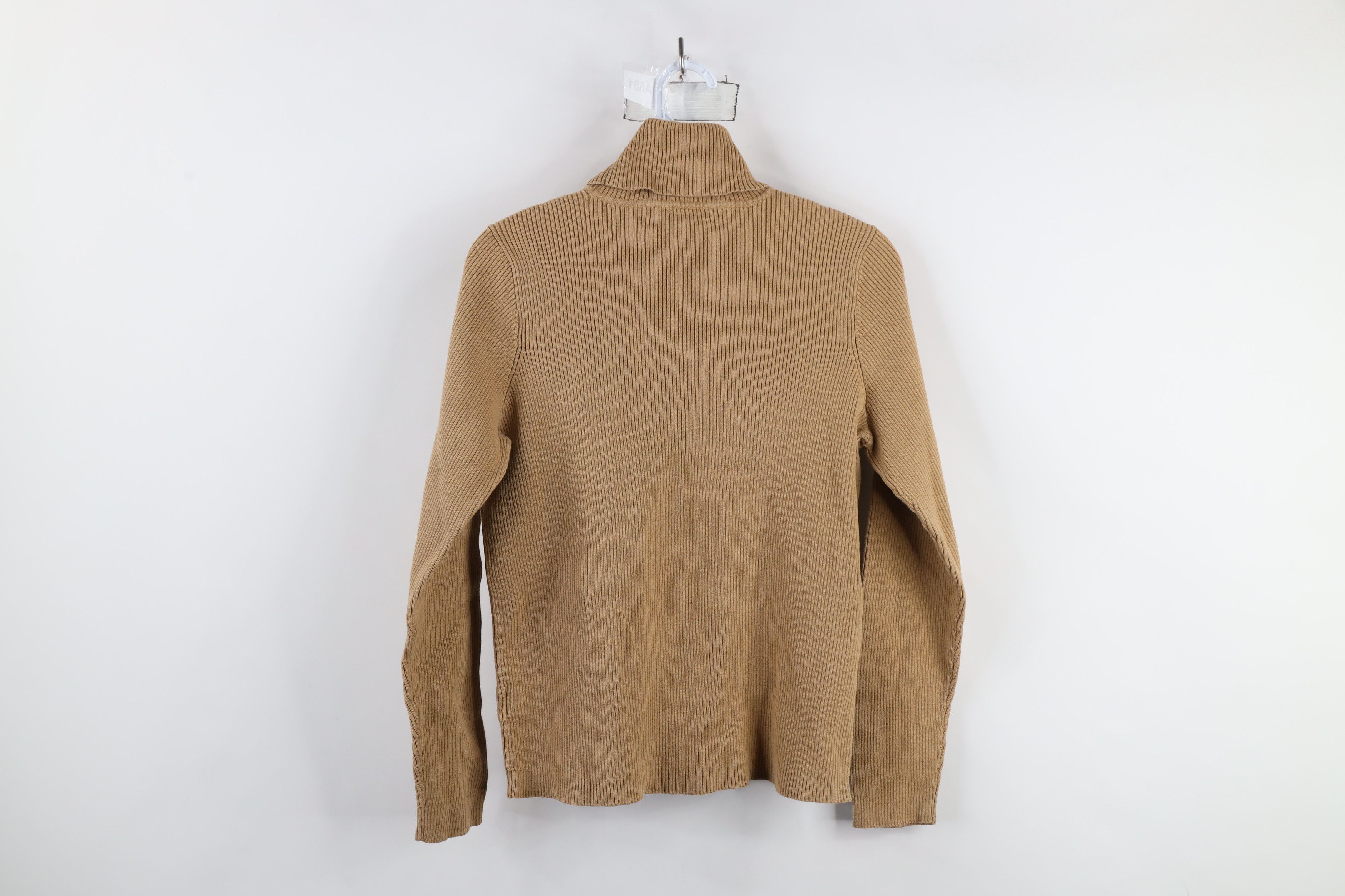 Ralph Lauren × Vintage Vintage 90s Ralph Lauren Ribbed Knit Turtleneck Sweater Size L / US 10 / IT 46 - 7 Thumbnail