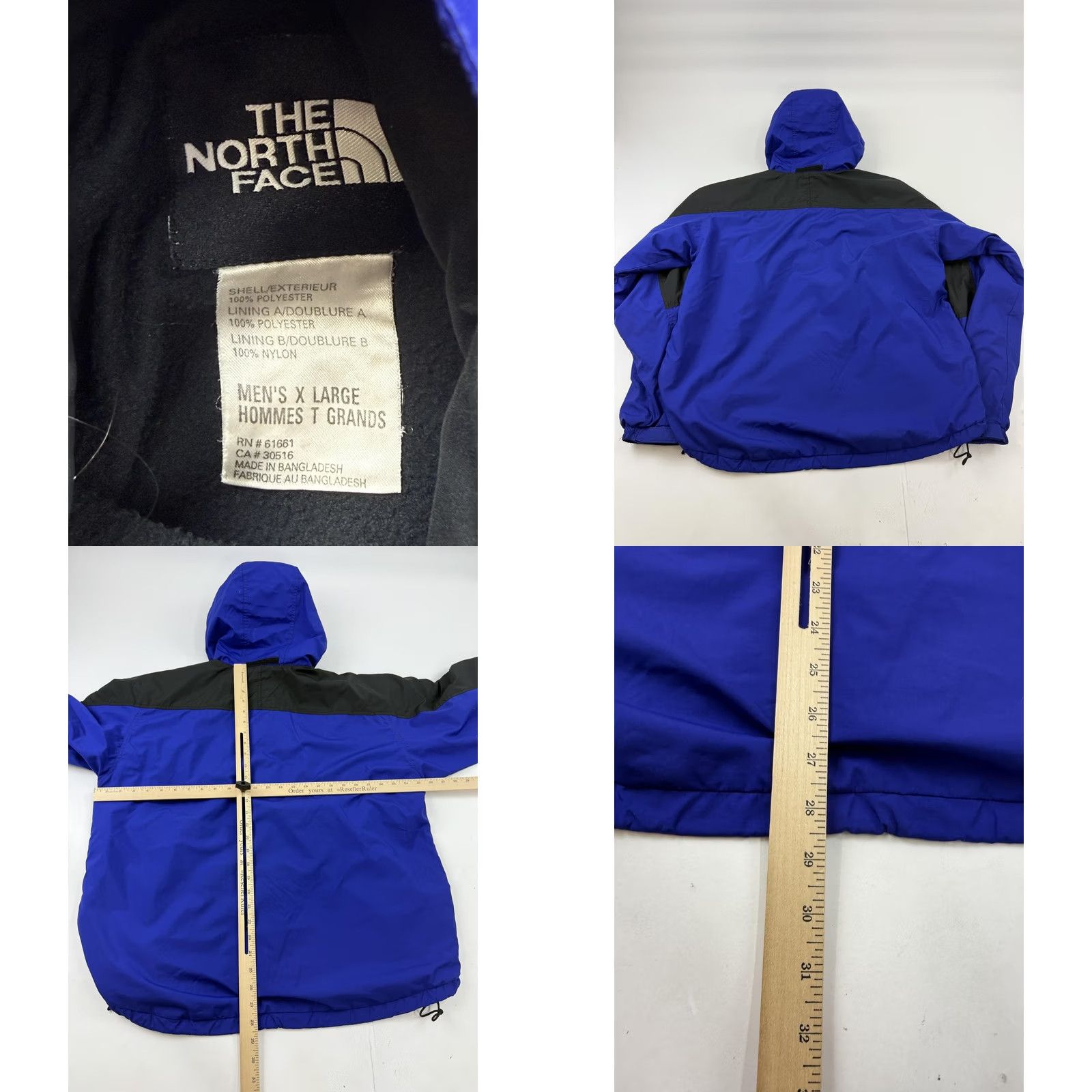 The North Face The North Face Hydrenaline Jacket Mens XL Blue Hooded Insulated Zip Windbreaker Size US XL / EU 56 / 4 - 8 Thumbnail