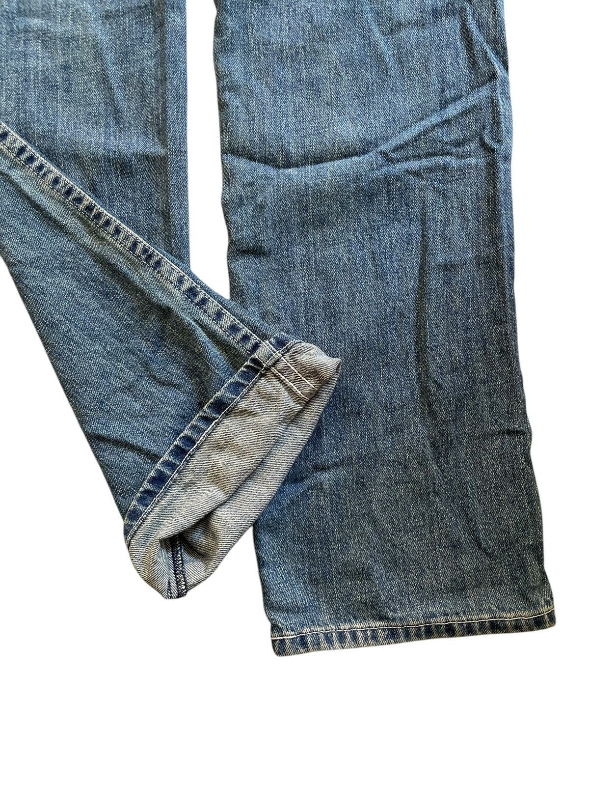 Japanese Brand × Vintage Japanese Brand Buckle Back Patch Up Jeans Size US 32 / EU 48 - 5 Thumbnail