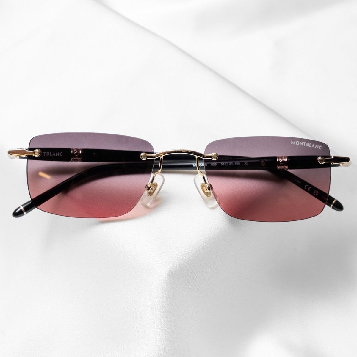 Montblanc MONTBLANC MB0344S 009 SUNGLASSES Size ONE SIZE - 6 Thumbnail