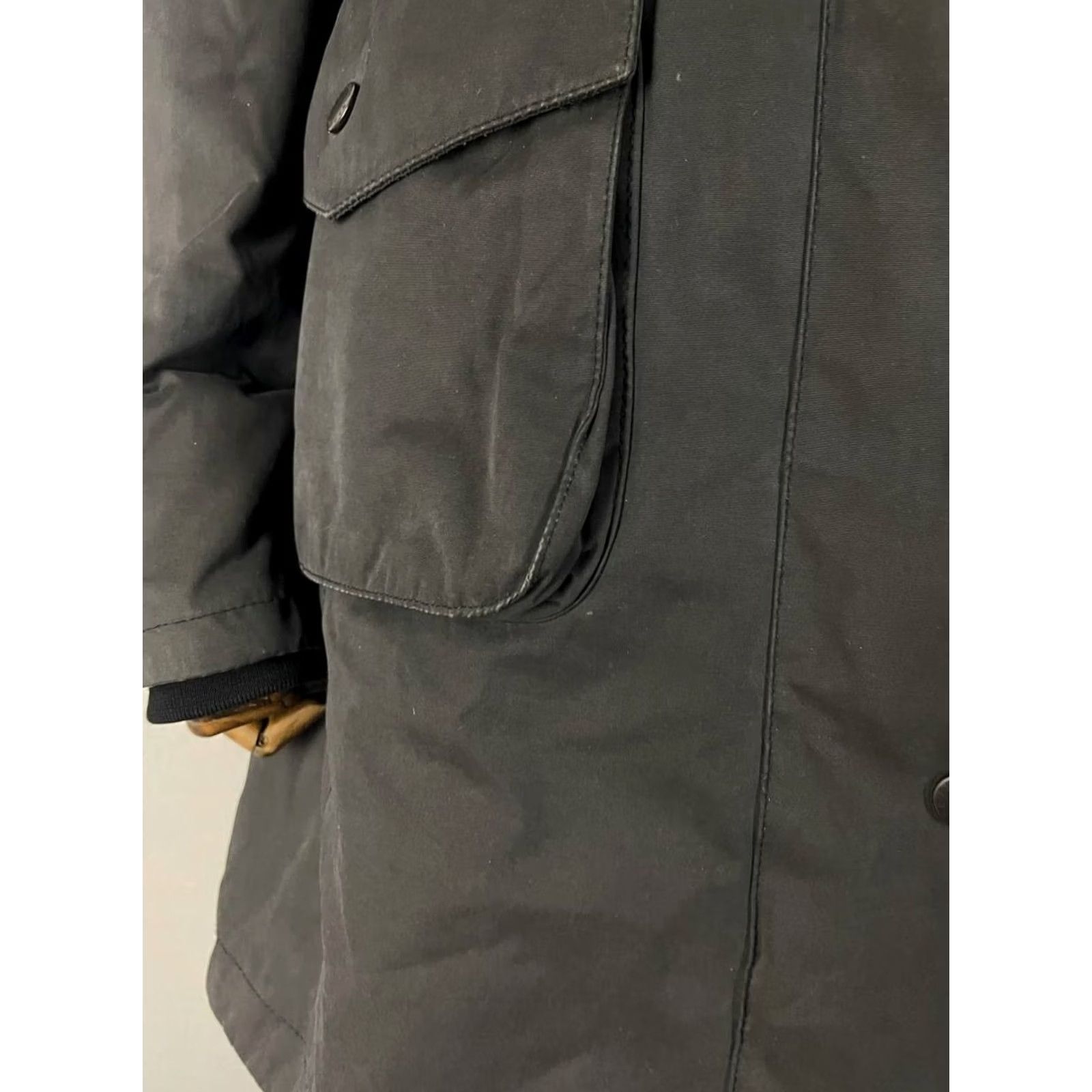 Barbour Barbour Jacket Parka WOMEN Regular Size 14 Black Polyester Hooded Waterproof Full Zip Long Sleeve Winter Casual Modern - Mens? Size XL / US 12-14 / IT 48-50 - 7 Thumbnail
