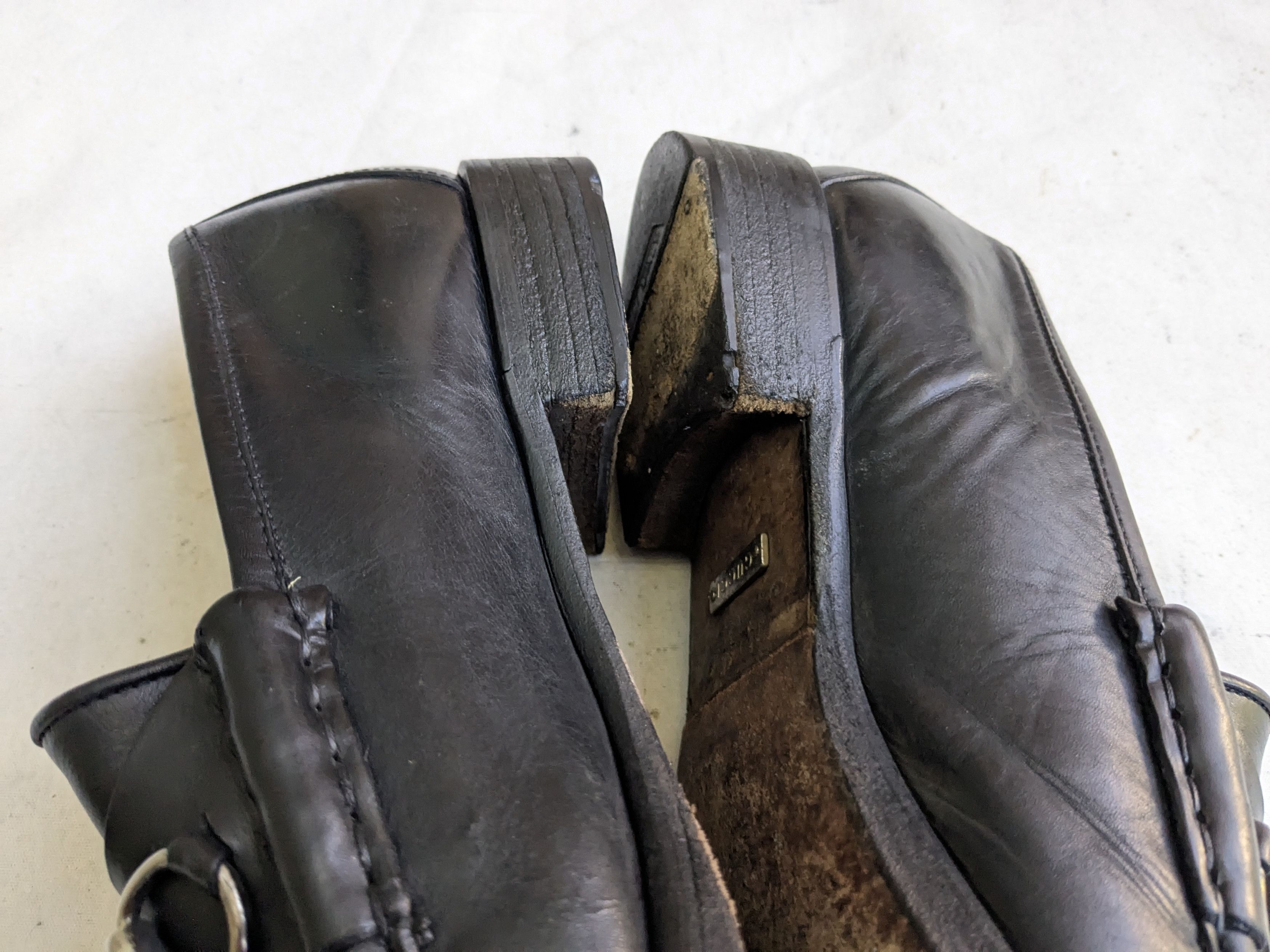 Gucci Gucci Horsebit Loafers Black Leather 10.5 Snaffle Mules Size US 10.5 / EU 43-44 - 9 Thumbnail