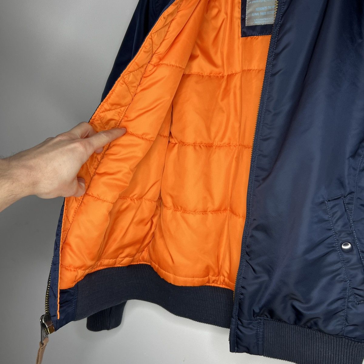 Alpha Industries Alpha Industries Bomber Jacket MA-1 Navy Nylon M size Size US M / EU 48-50 / 2 - 8 Thumbnail